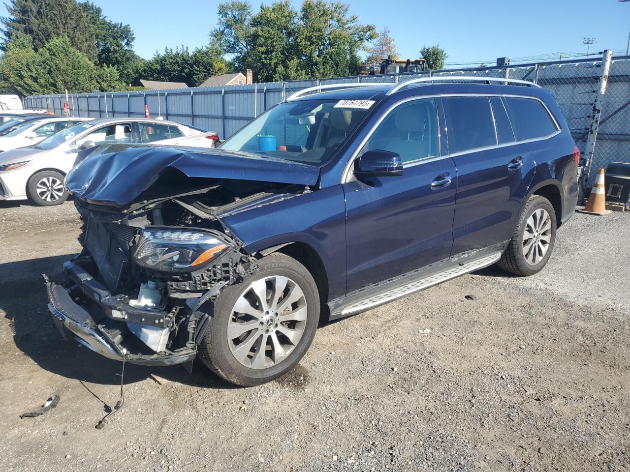 2018 Mercedes-benz Gls 450 4matic Blue vin: 4JGDF6EE6JB017846