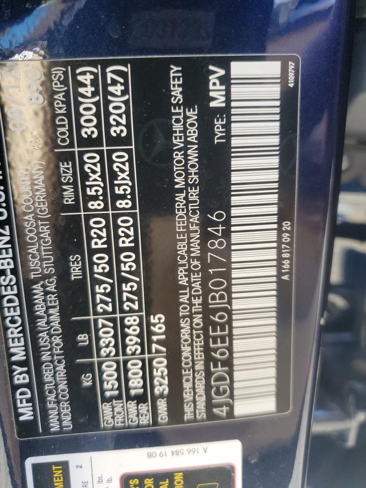 2018 Mercedes-benz Gls 450 4matic Blue vin: 4JGDF6EE6JB017846