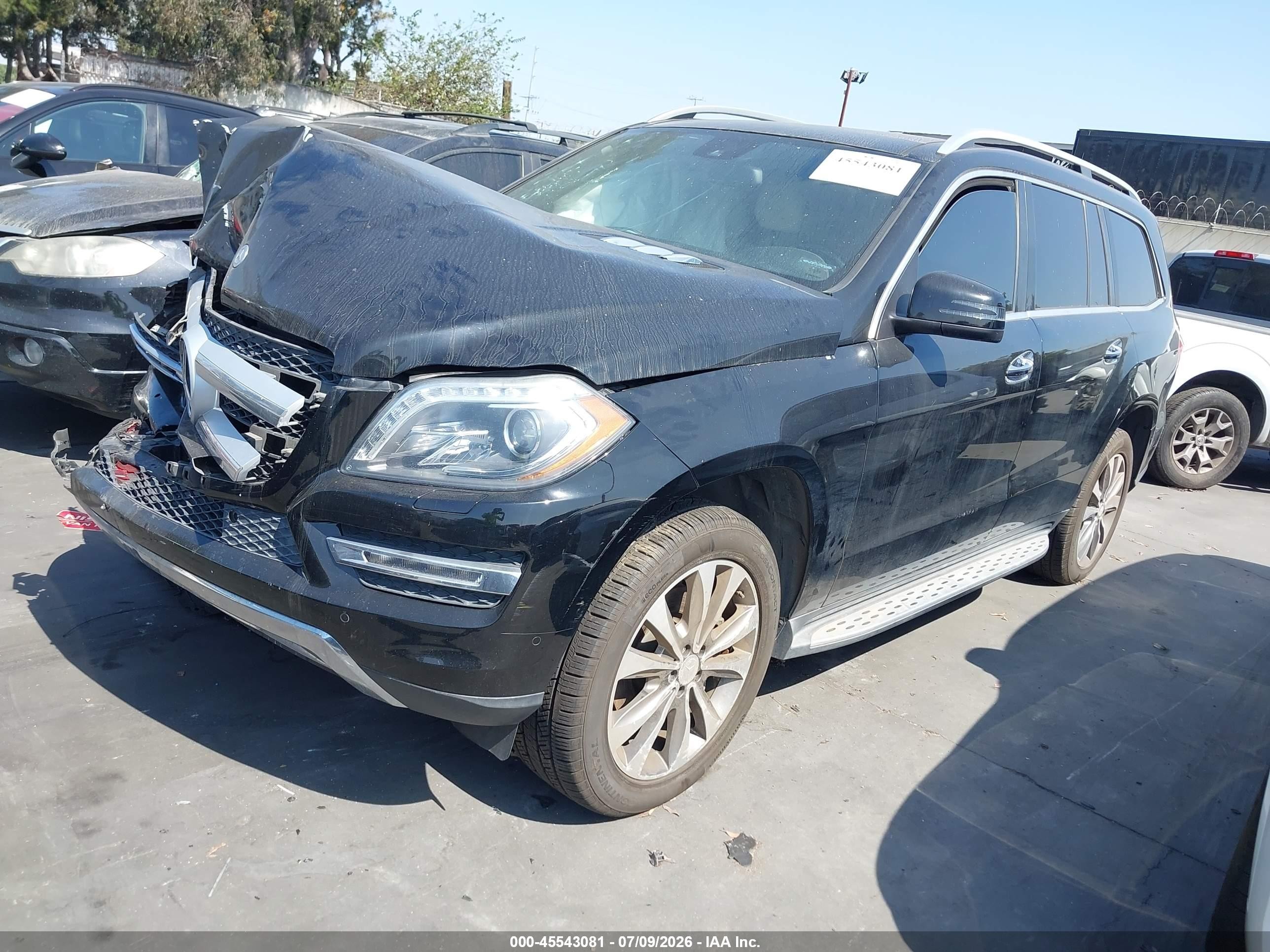 2015 Mercedes-benz Gl 450 4matic Black vin: 4JGDF6EE7FA443882