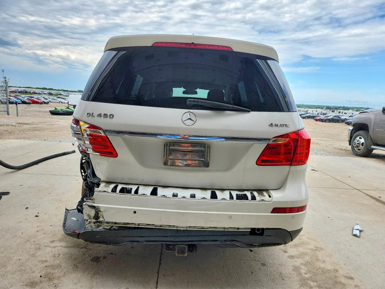 2015 Mercedes-benz Gl 450 4matic White vin: 4JGDF6EE7FA461038