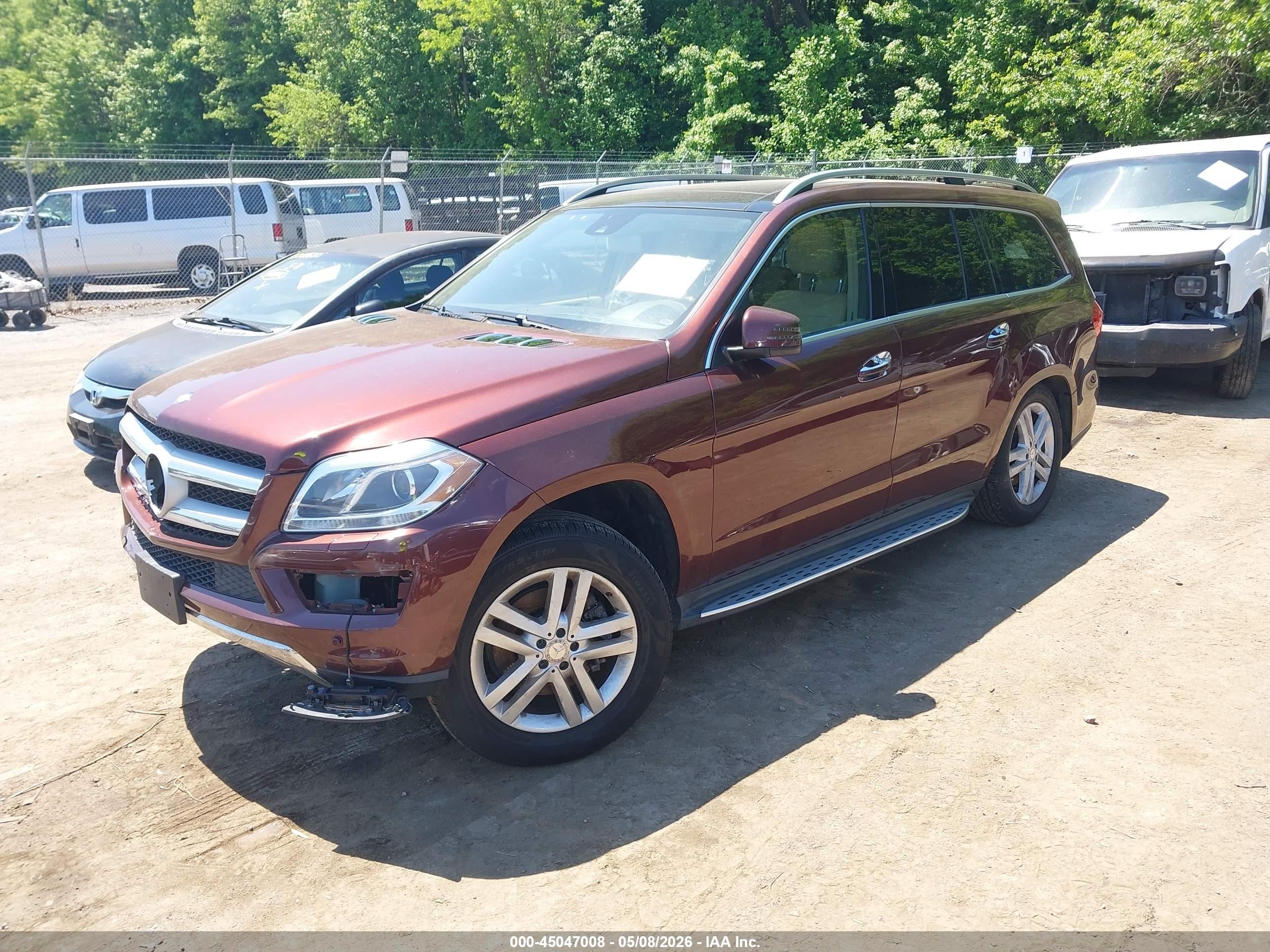 2015 Mercedes-benz Gl 450 4matic Burgundy vin: 4JGDF6EE7FA509072