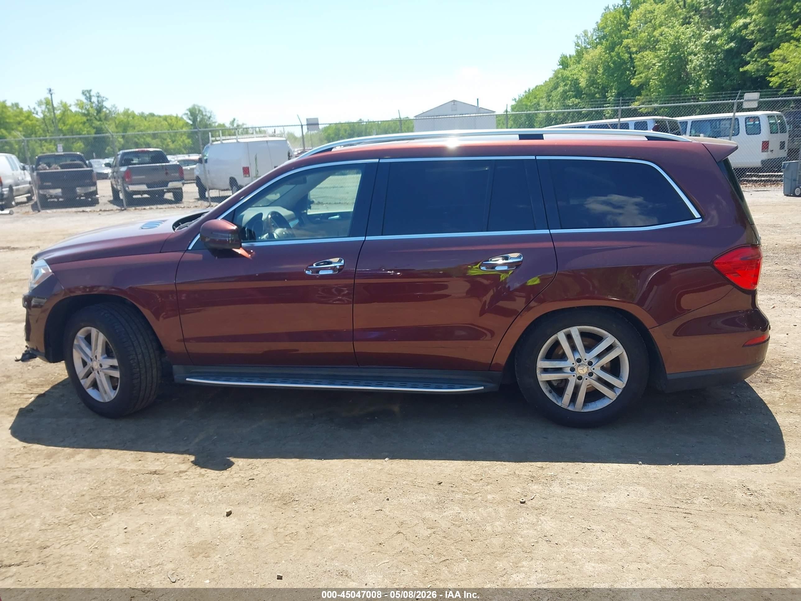 2015 Mercedes-benz Gl 450 4matic Burgundy vin: 4JGDF6EE7FA509072