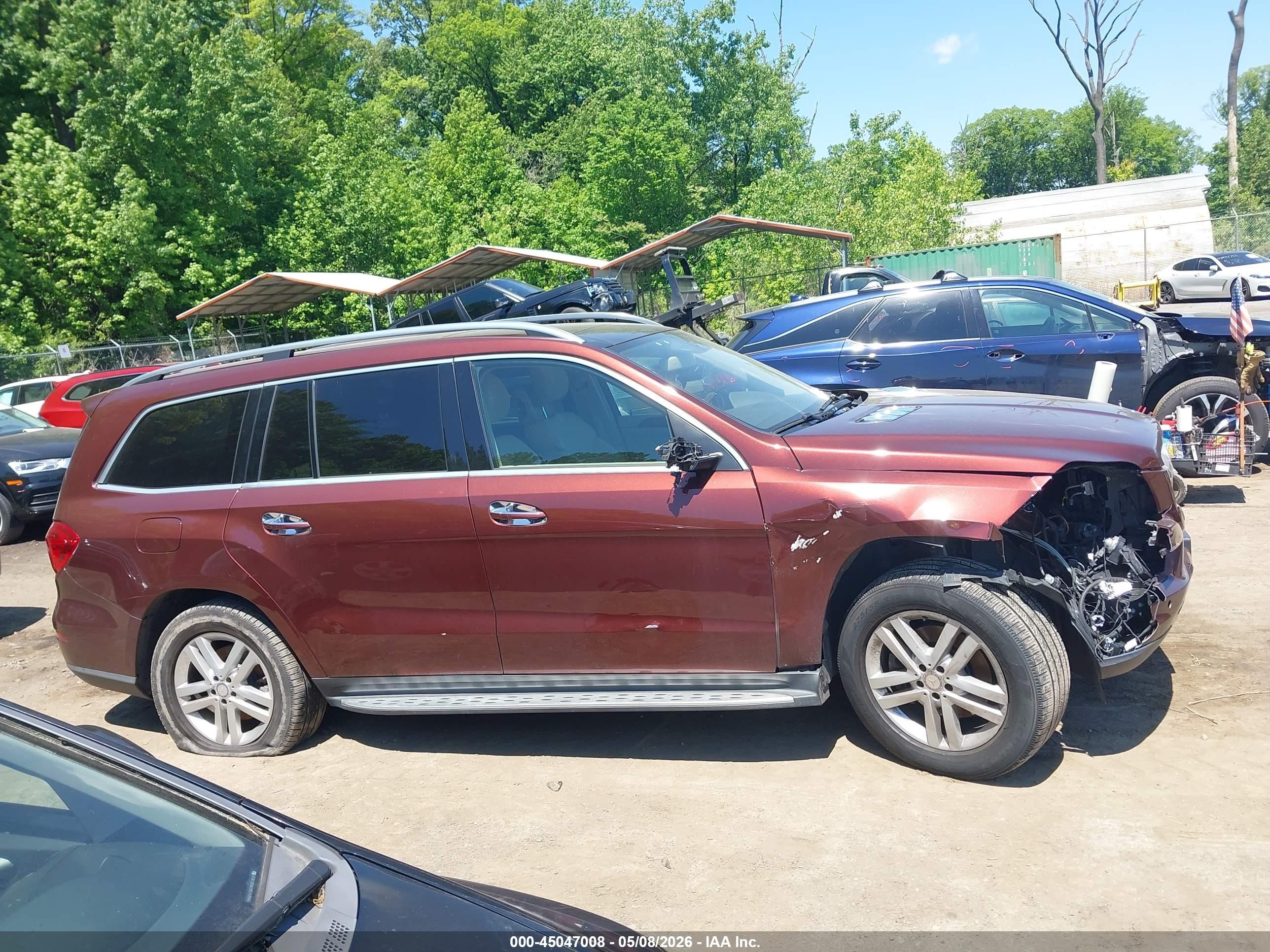 2015 Mercedes-benz Gl 450 4matic Burgundy vin: 4JGDF6EE7FA509072