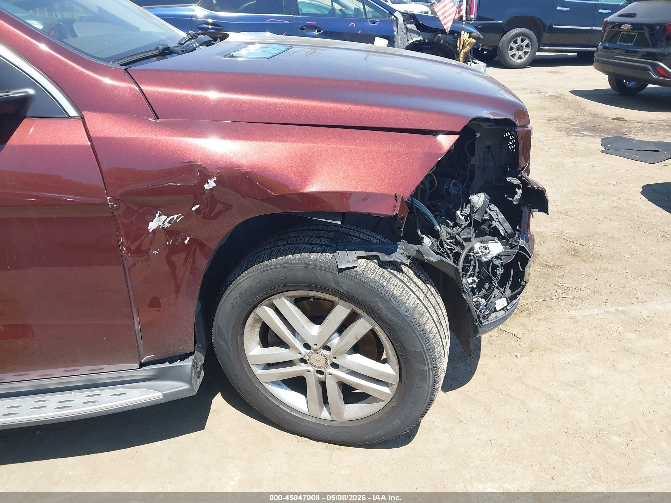 2015 Mercedes-benz Gl 450 4matic Burgundy vin: 4JGDF6EE7FA509072