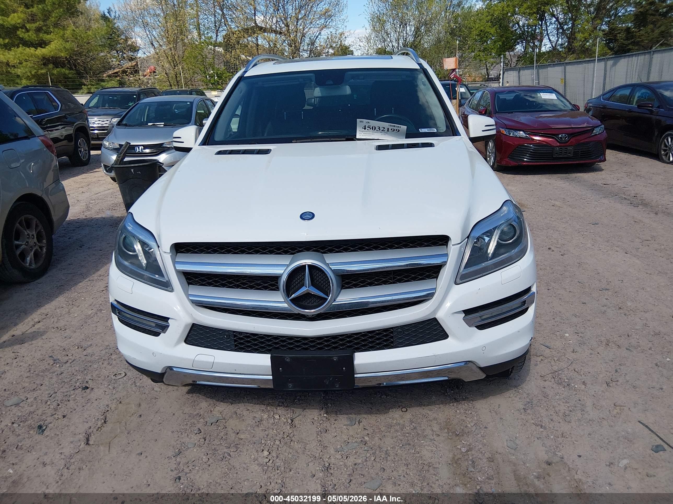 2015 Mercedes-benz Gl 450 4matic White vin: 4JGDF6EE7FA593751