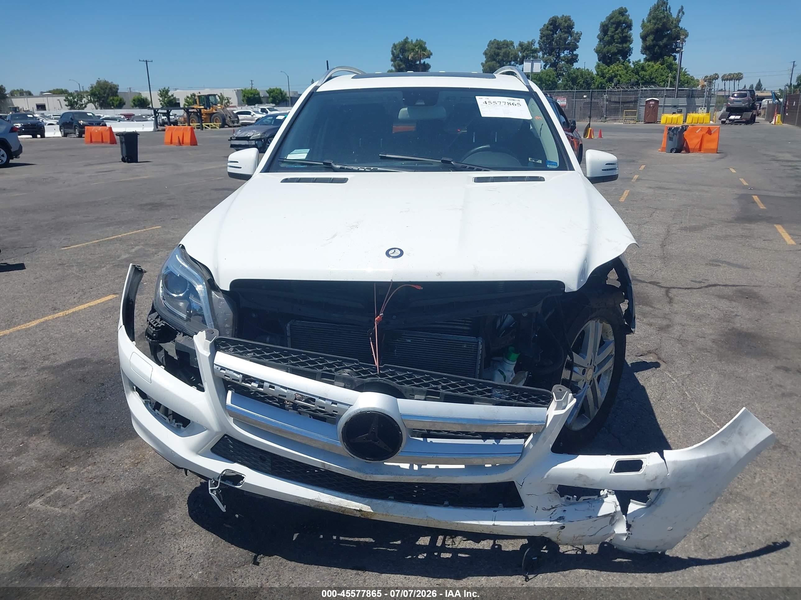 2015 Mercedes-benz Gl 450 4matic White vin: 4JGDF6EE7FA597086