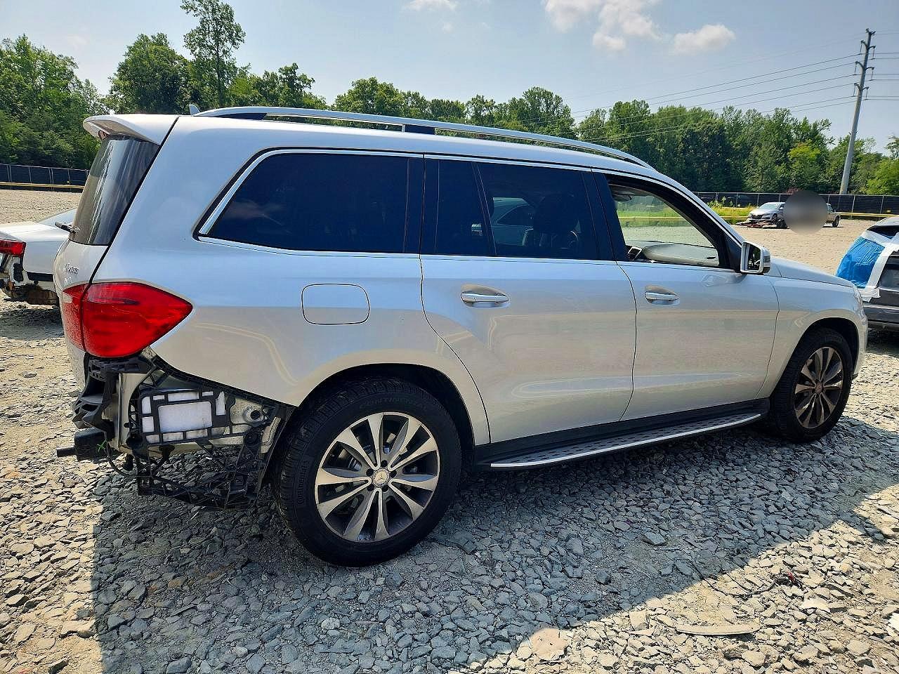 2015 Mercedes-benz Gl 450 4matic Silver vin: 4JGDF6EE8FA534692
