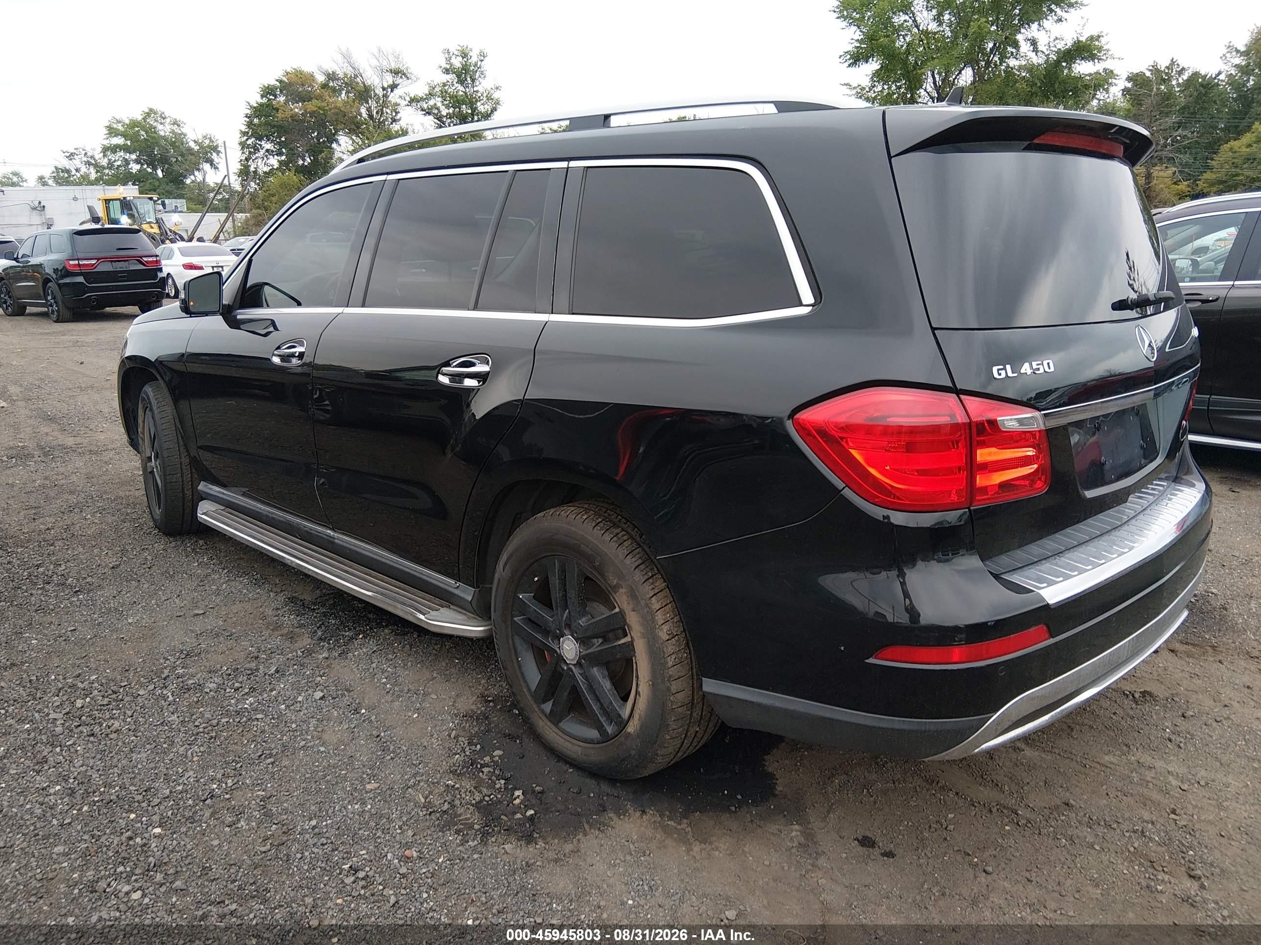 2015 Mercedes-benz Gl 450 4matic Черный vin: 4JGDF6EE8FA586338