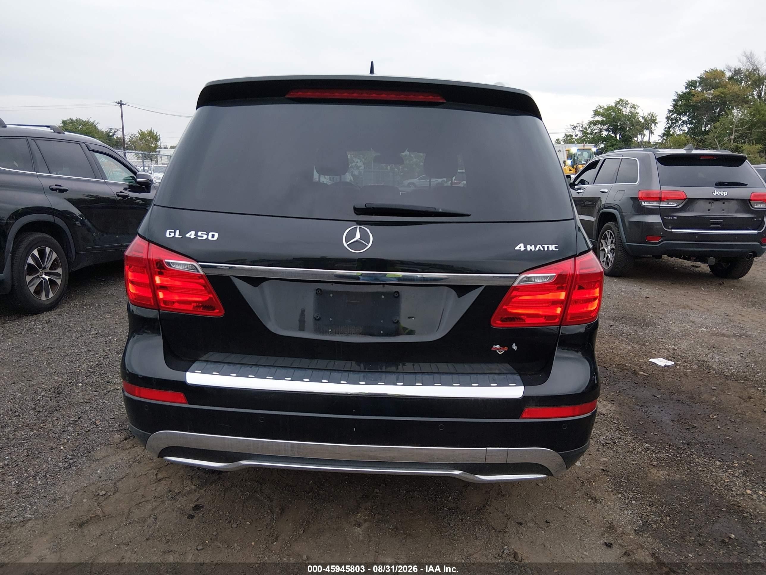 2015 Mercedes-benz Gl 450 4matic Черный vin: 4JGDF6EE8FA586338
