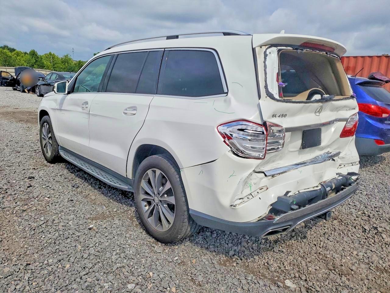 2015 Mercedes-benz Gl 450 4matic White vin: 4JGDF6EE8FA596867