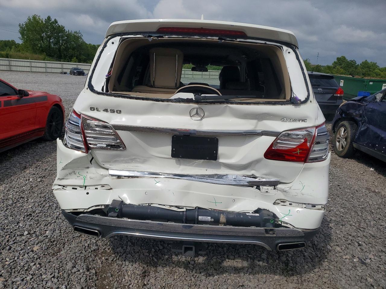 2015 Mercedes-benz Gl 450 4matic White vin: 4JGDF6EE8FA596867