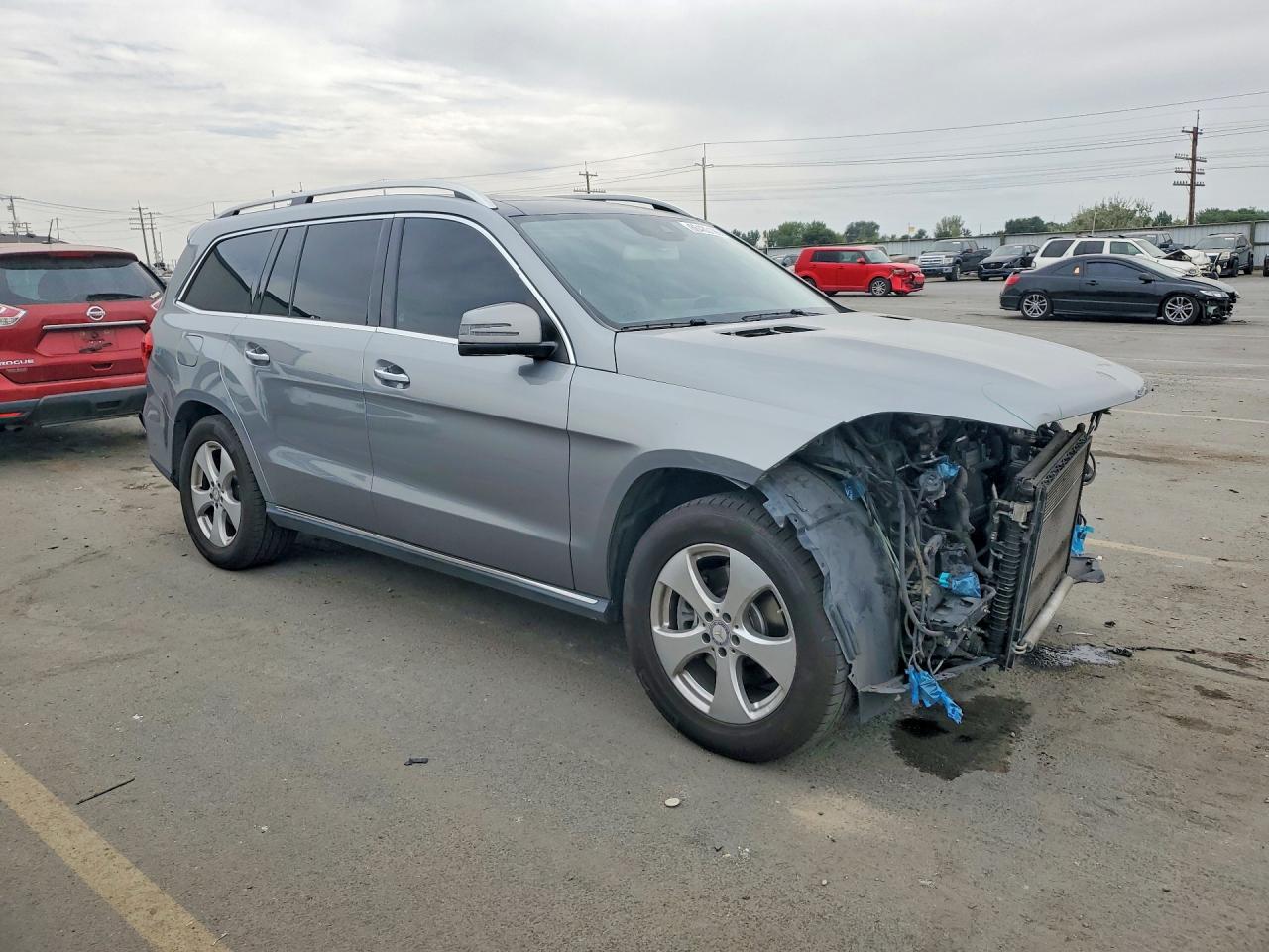 2017 Mercedes-benz Gls 450 4matic Silver vin: 4JGDF6EE8HA766115
