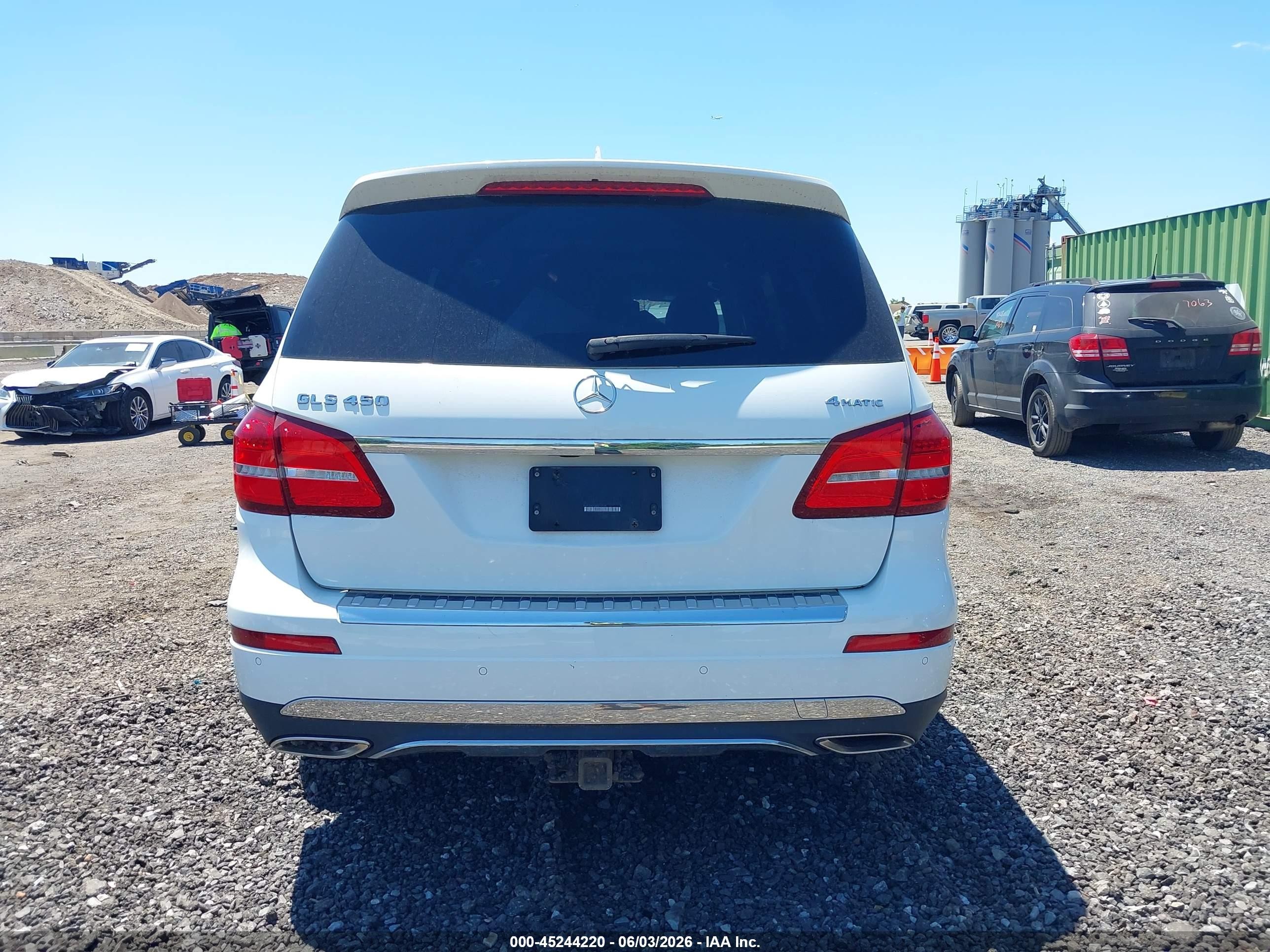 2018 Mercedes-benz Gls 450 4matic White vin: 4JGDF6EE8JB017508