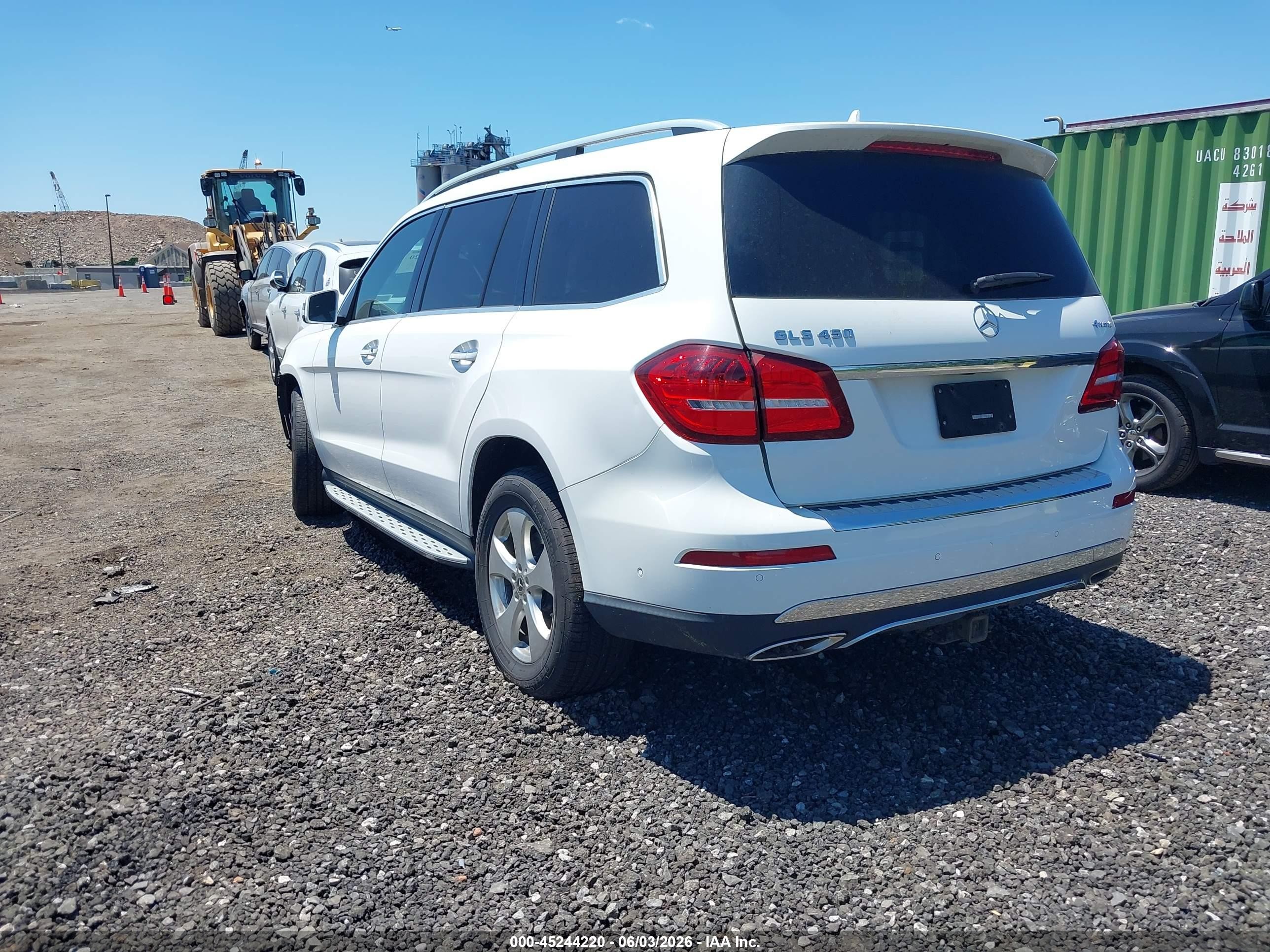2018 Mercedes-benz Gls 450 4matic White vin: 4JGDF6EE8JB017508