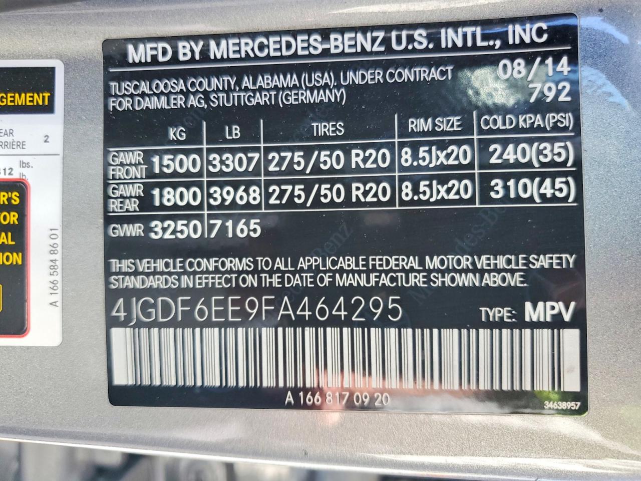 2015 Mercedes-benz Gl 450 4matic Silver vin: 4JGDF6EE9FA464295