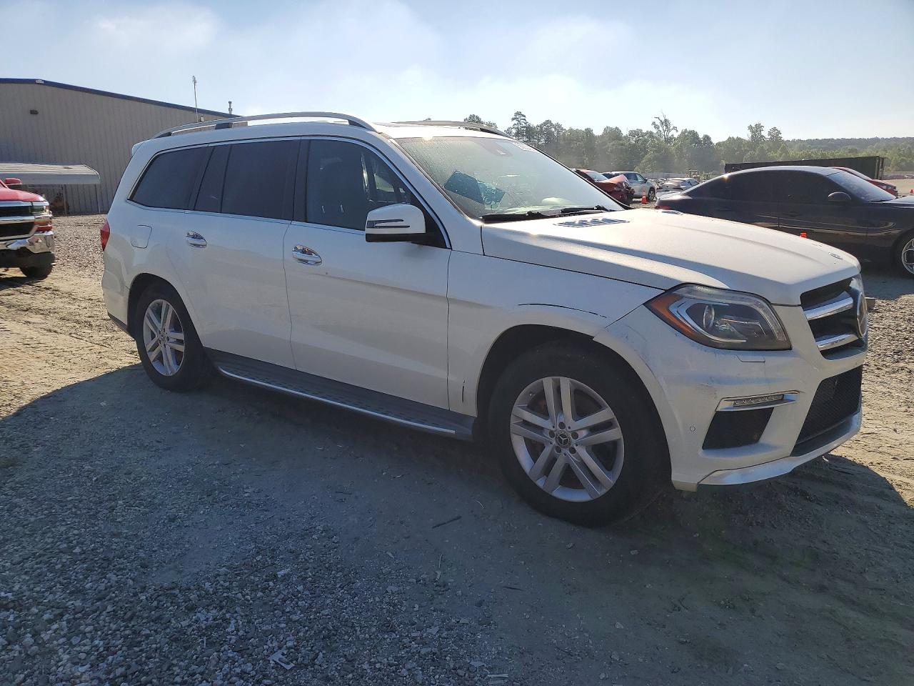 2015 Mercedes-benz Gl 450 4matic White vin: 4JGDF6EE9FA465740