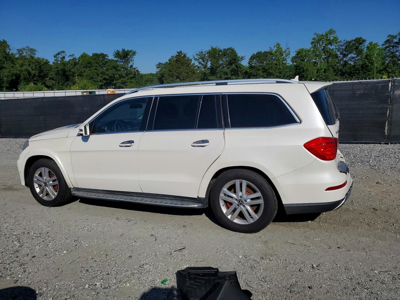 2015 Mercedes-benz Gl 450 4matic White vin: 4JGDF6EE9FA465740