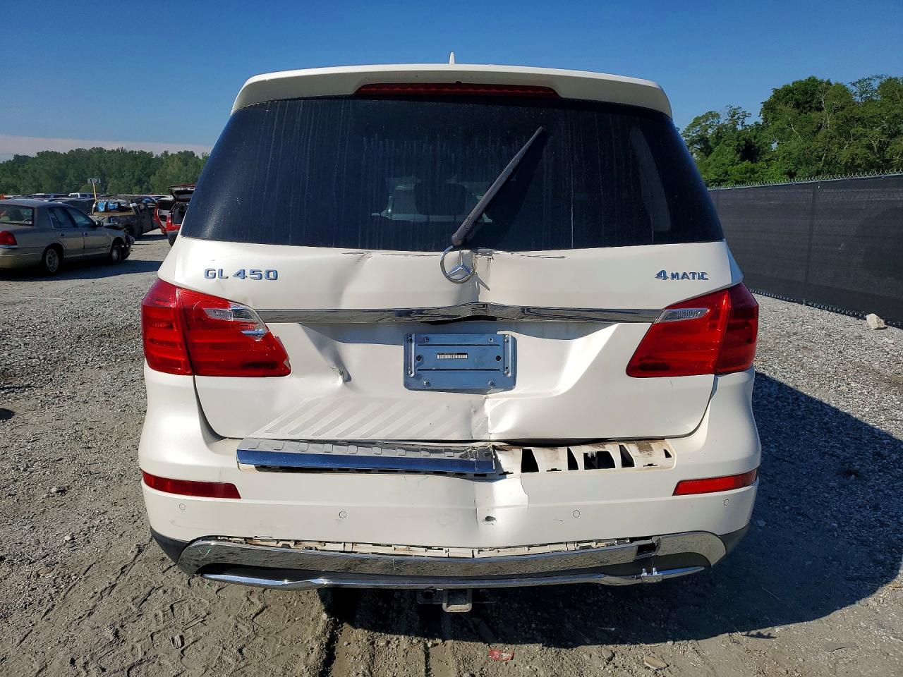 2015 Mercedes-benz Gl 450 4matic White vin: 4JGDF6EE9FA465740