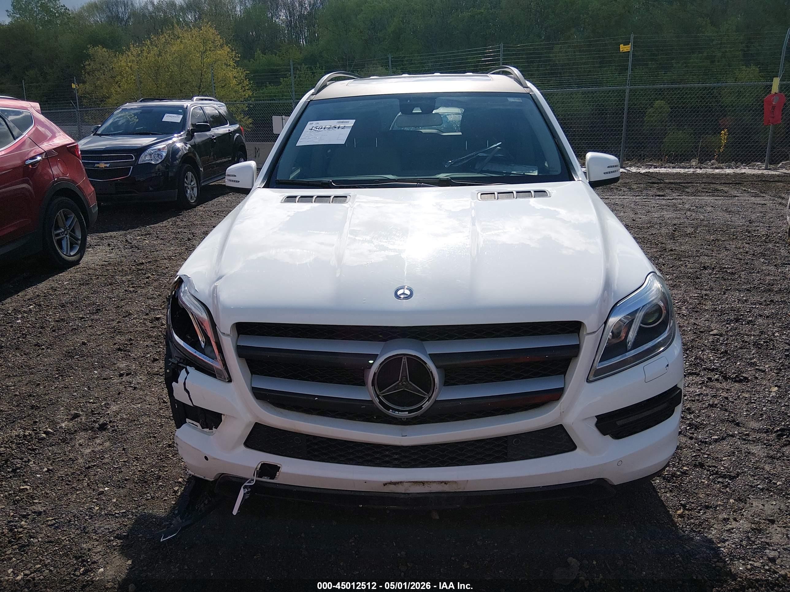 2015 Mercedes-benz Gl 450 4matic White vin: 4JGDF6EE9FA519683