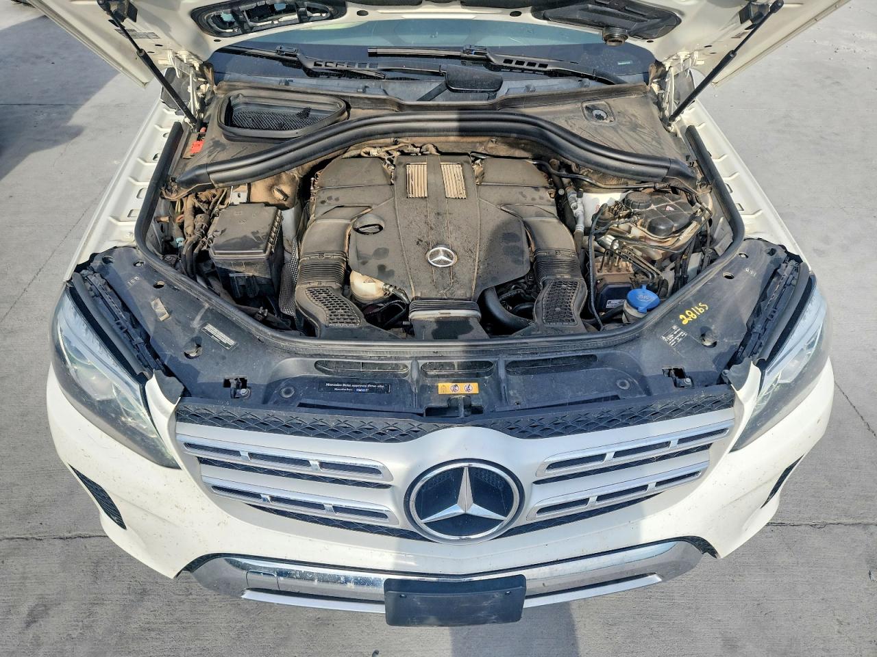 2017 Mercedes-benz Gls 450 4matic White vin: 4JGDF6EE9HA773445