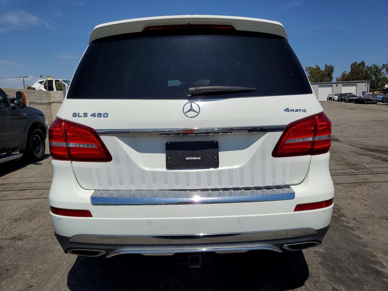 2017 Mercedes-benz Gls 450 4matic Белый vin: 4JGDF6EE9HA916765