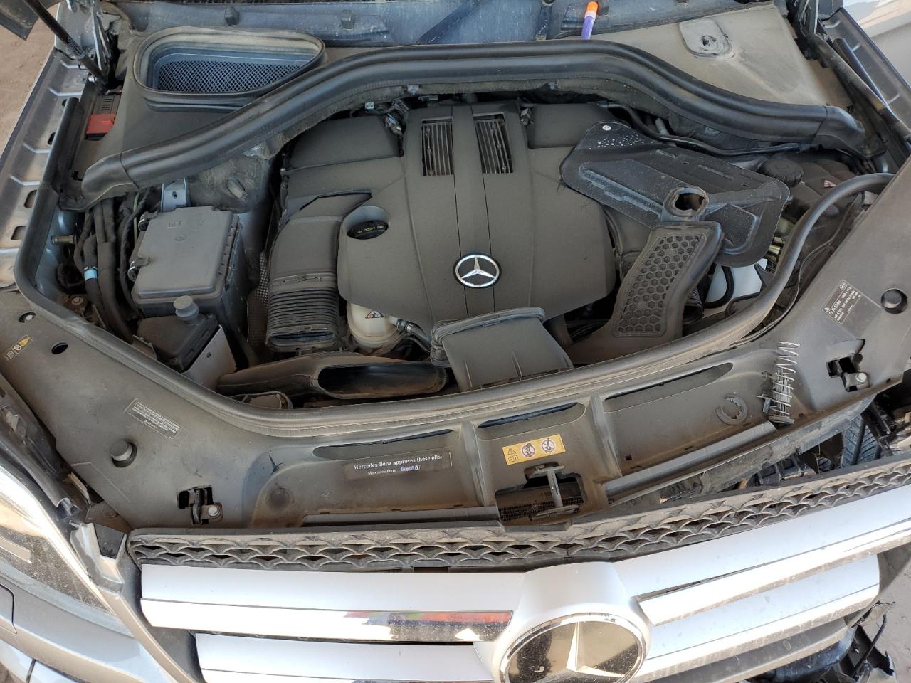 2015 Mercedes-benz Gl 450 4matic Silver vin: 4JGDF6EEXFA445755