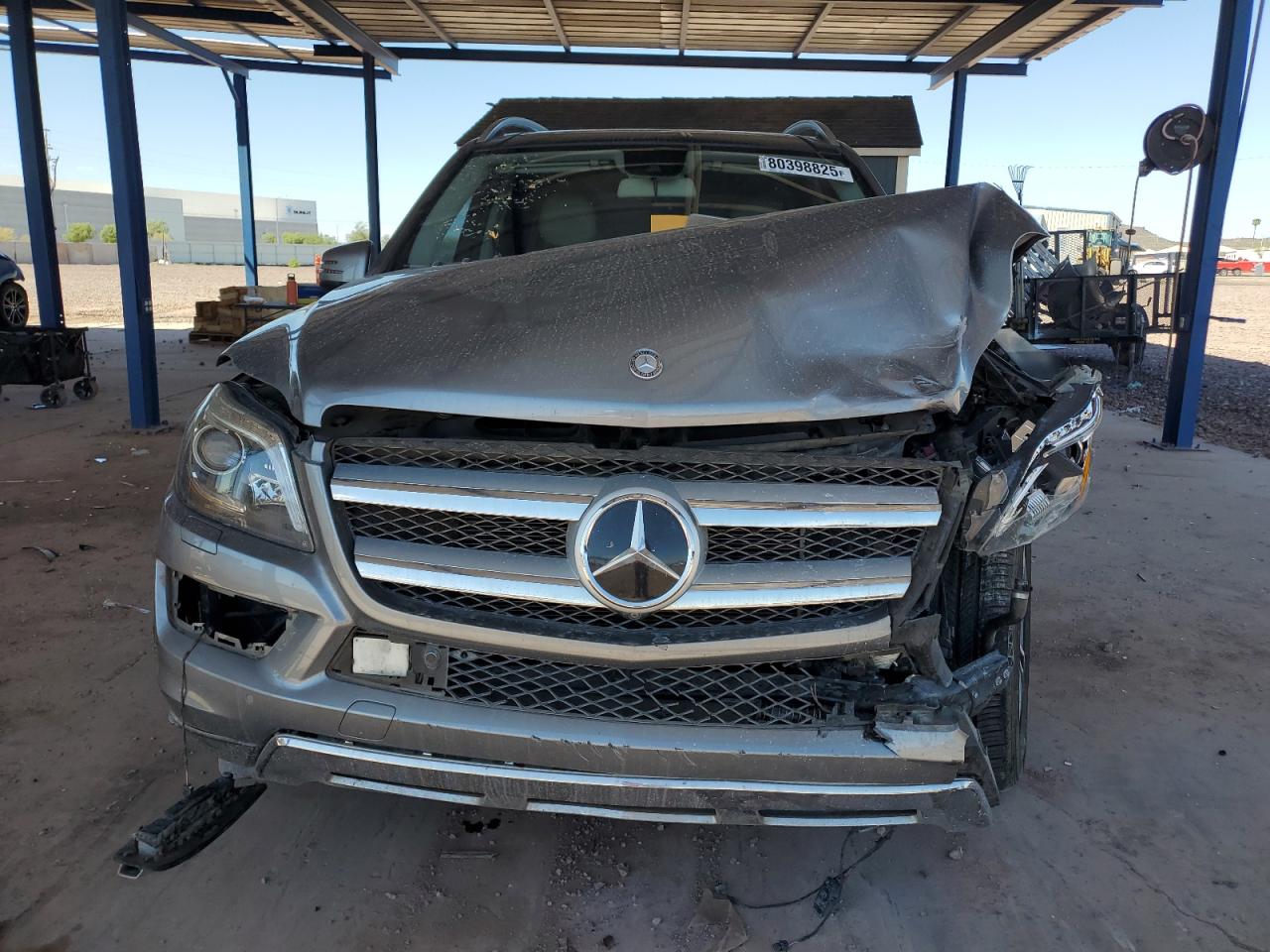 2015 Mercedes-benz Gl 450 4matic Silver vin: 4JGDF6EEXFA445755