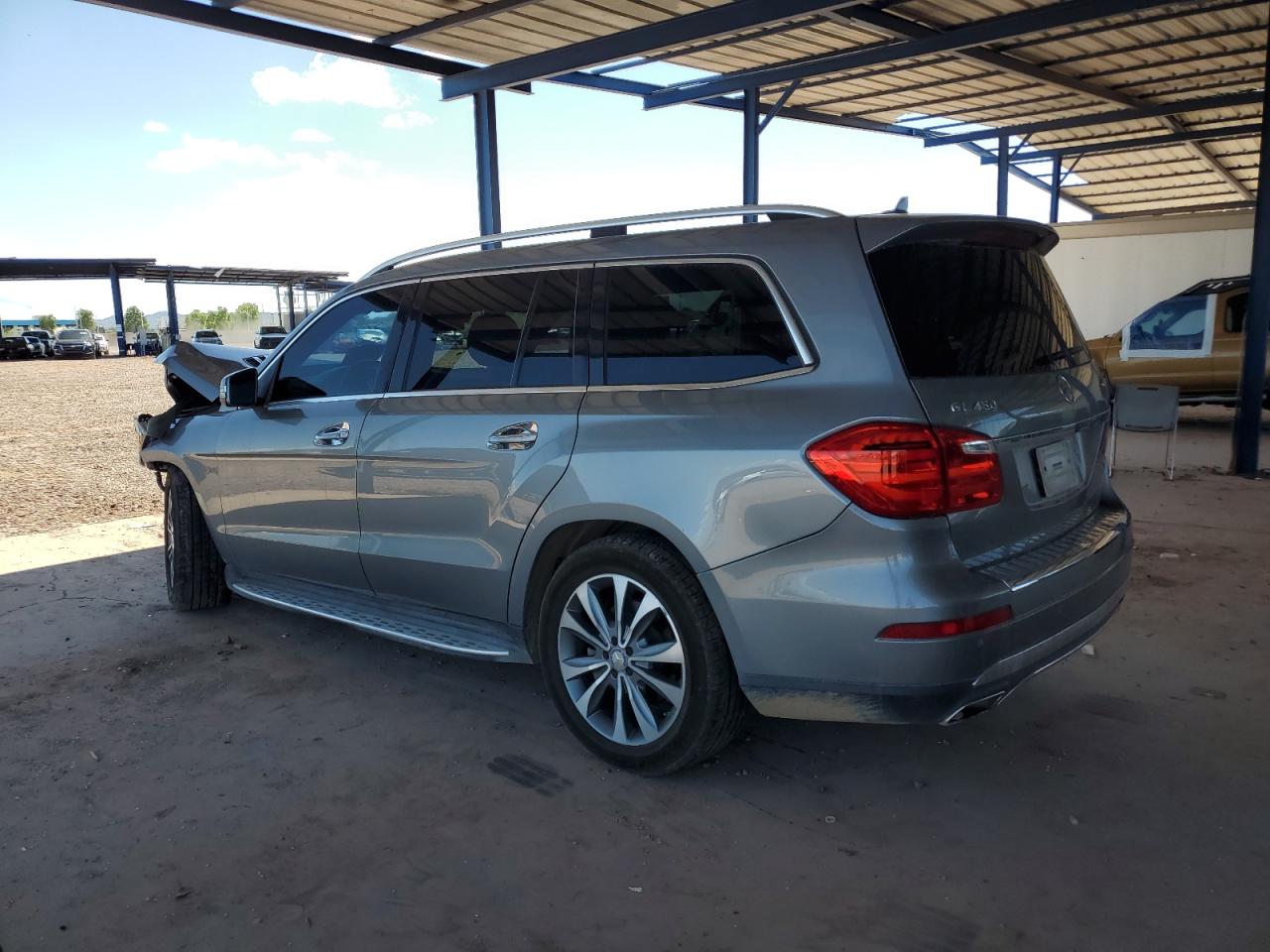 2015 Mercedes-benz Gl 450 4matic Silver vin: 4JGDF6EEXFA445755