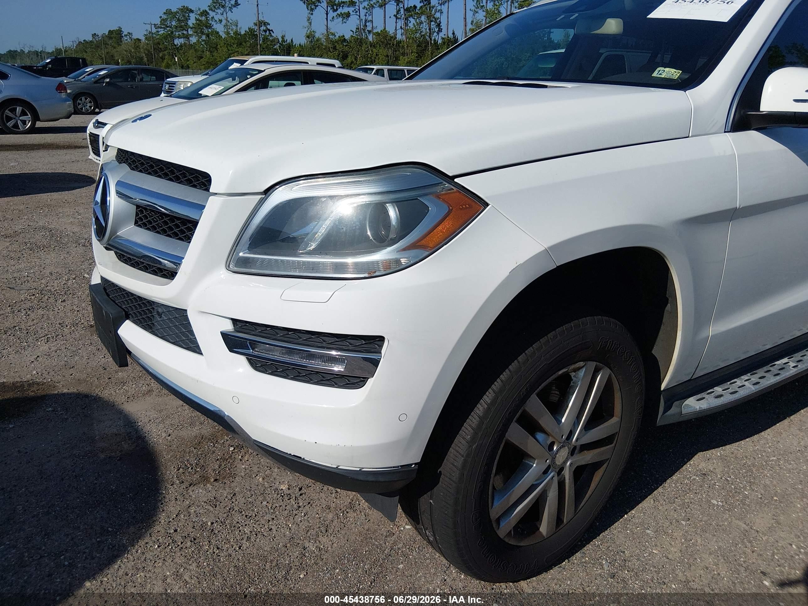 2015 Mercedes-benz Gl 450 4matic White vin: 4JGDF6EEXFA448803