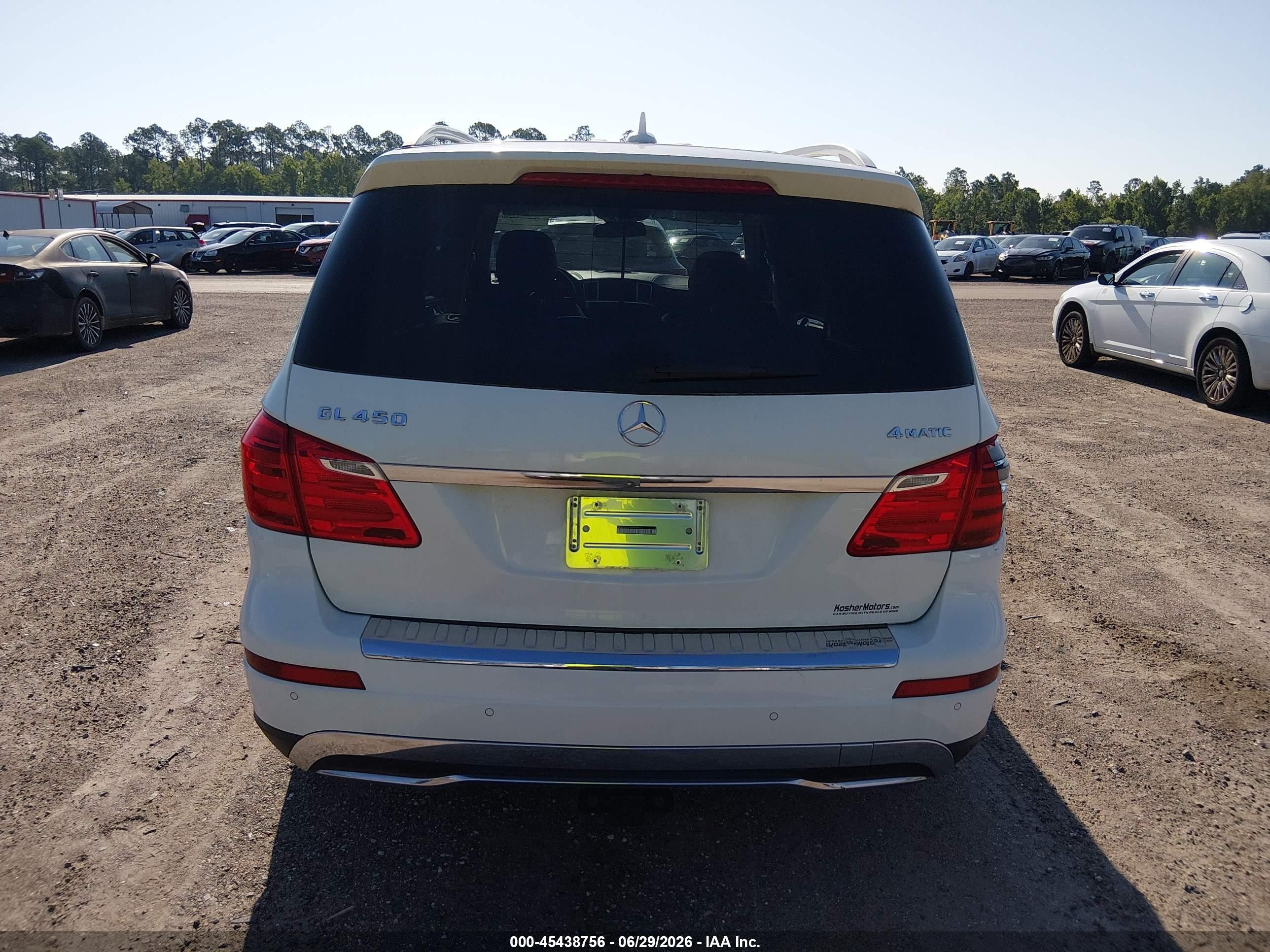 2015 Mercedes-benz Gl 450 4matic White vin: 4JGDF6EEXFA448803