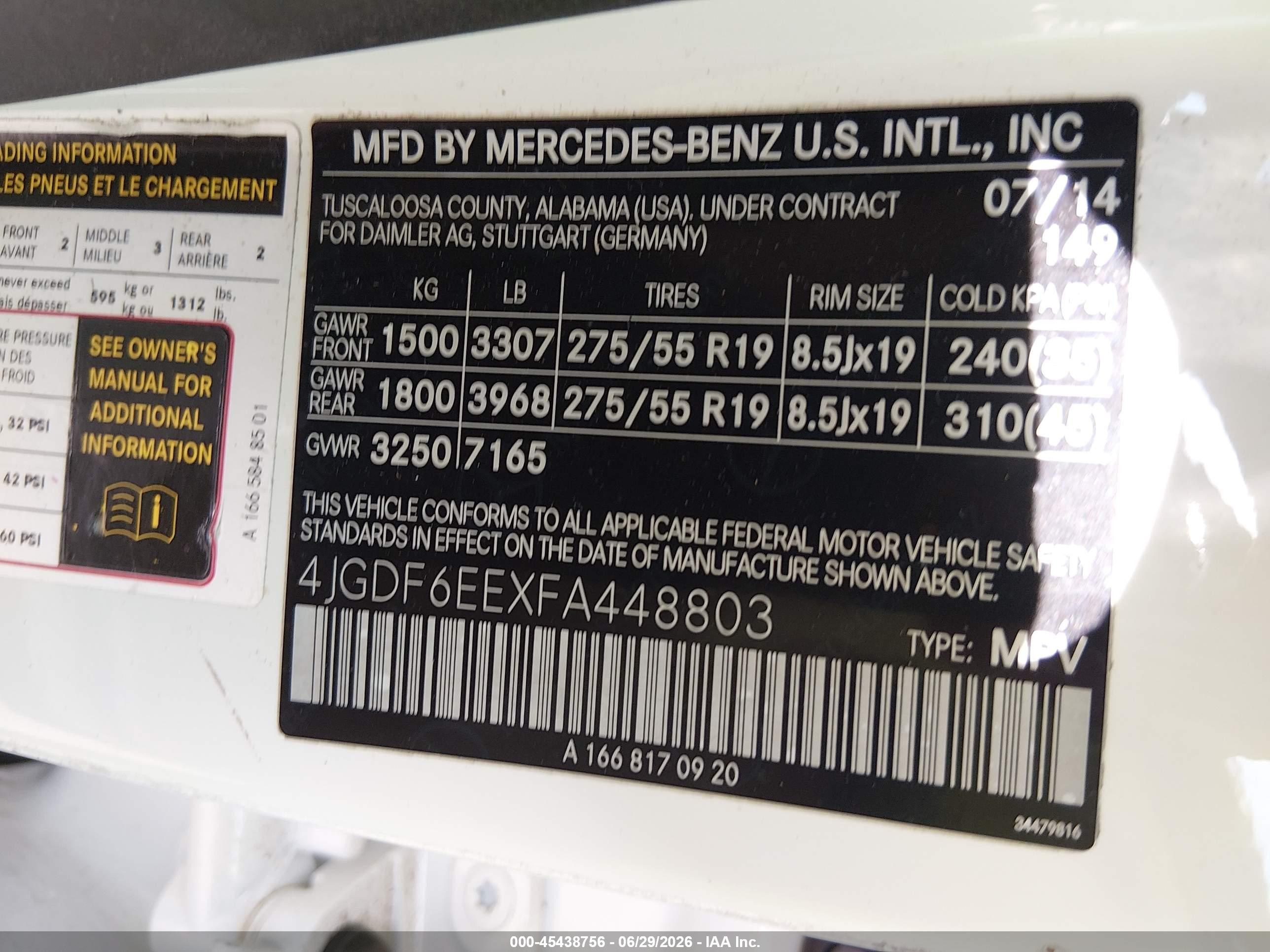 2015 Mercedes-benz Gl 450 4matic White vin: 4JGDF6EEXFA448803