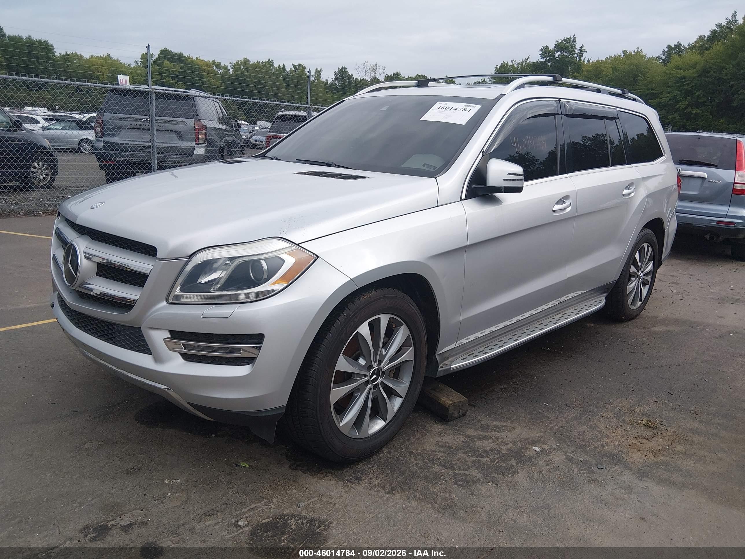 2015 Mercedes-benz Gl 450 4matic Silver vin: 4JGDF6EEXFA460403