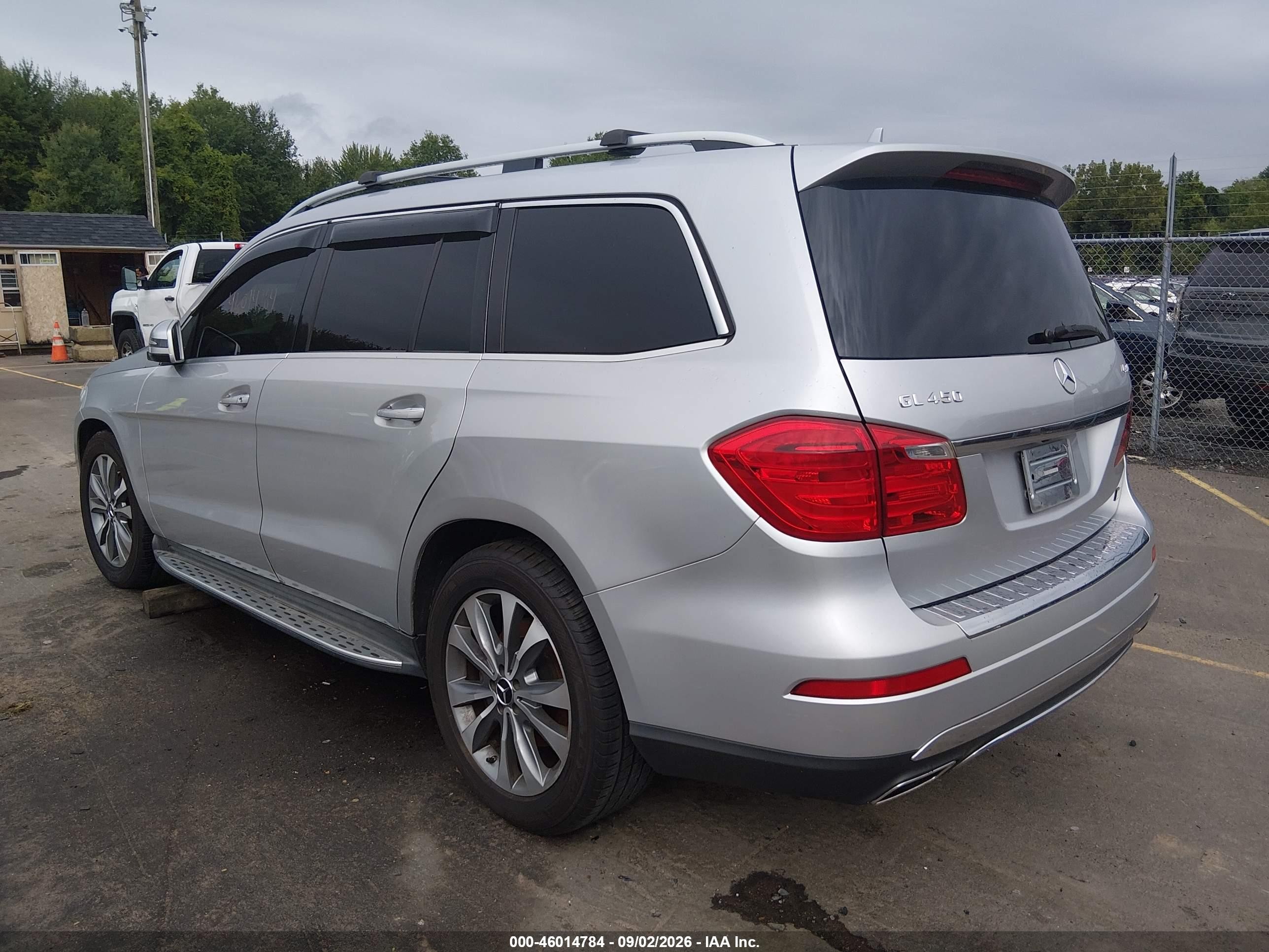 2015 Mercedes-benz Gl 450 4matic Silver vin: 4JGDF6EEXFA460403