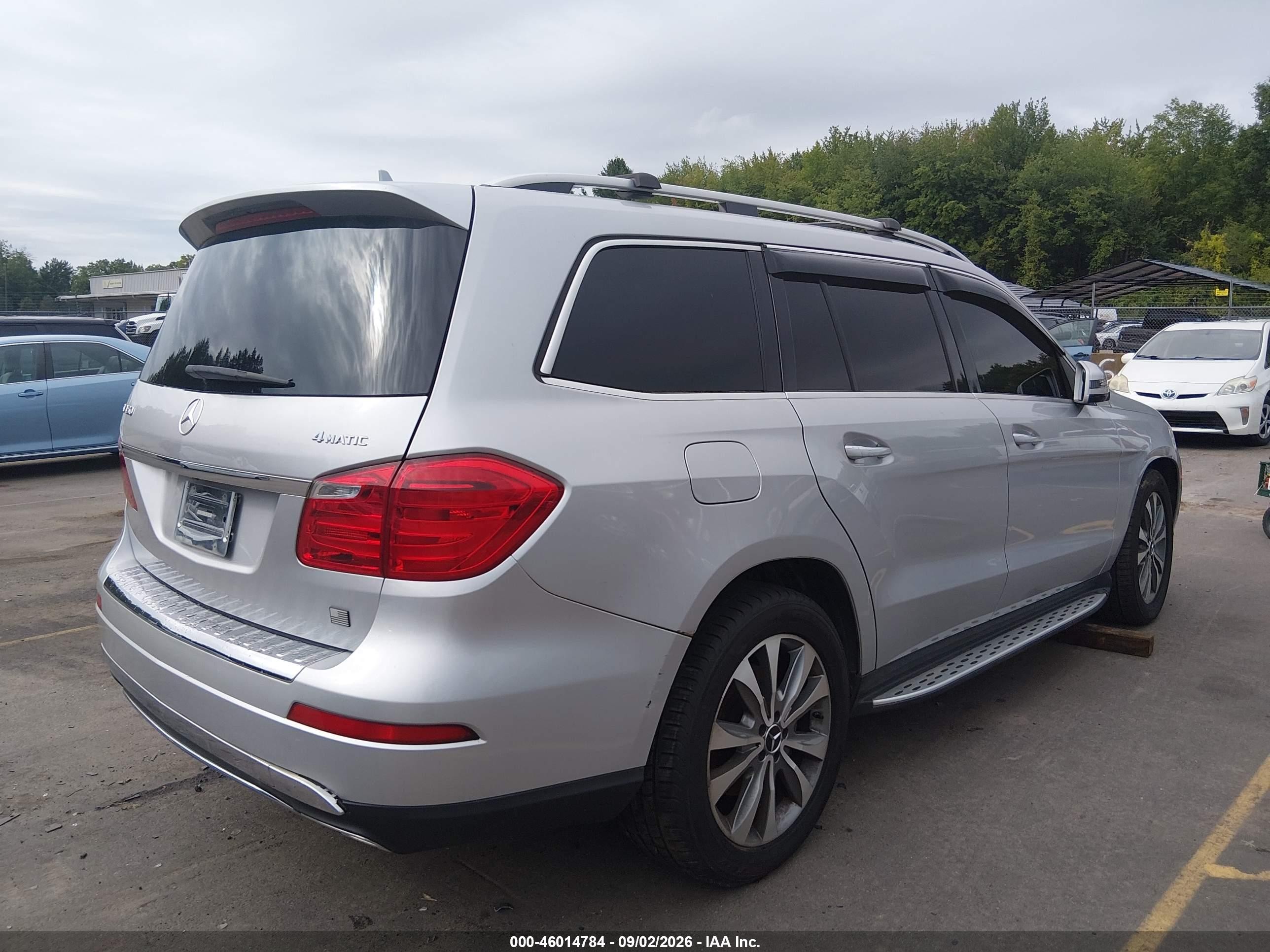 2015 Mercedes-benz Gl 450 4matic Silver vin: 4JGDF6EEXFA460403