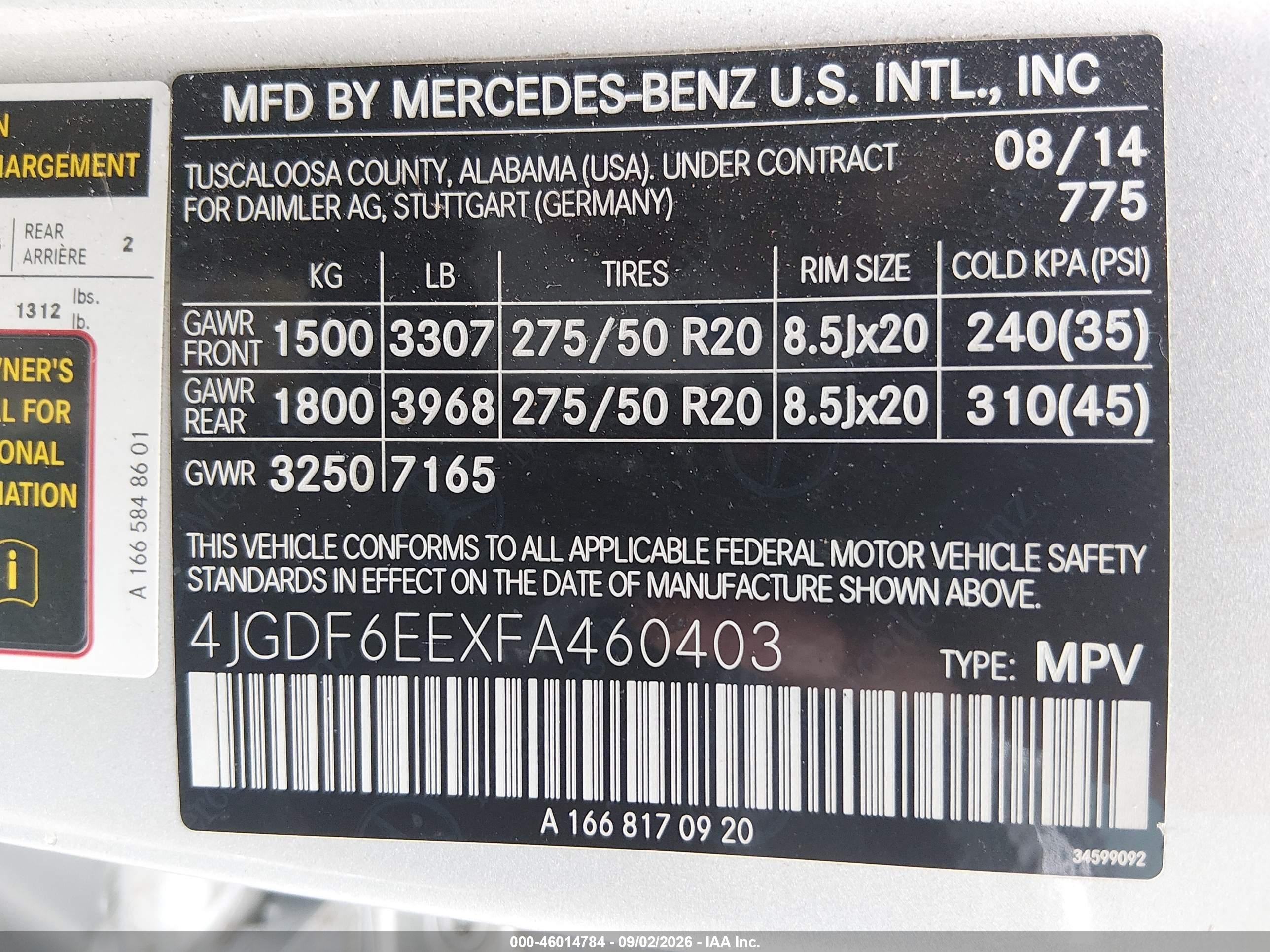 2015 Mercedes-benz Gl 450 4matic Silver vin: 4JGDF6EEXFA460403