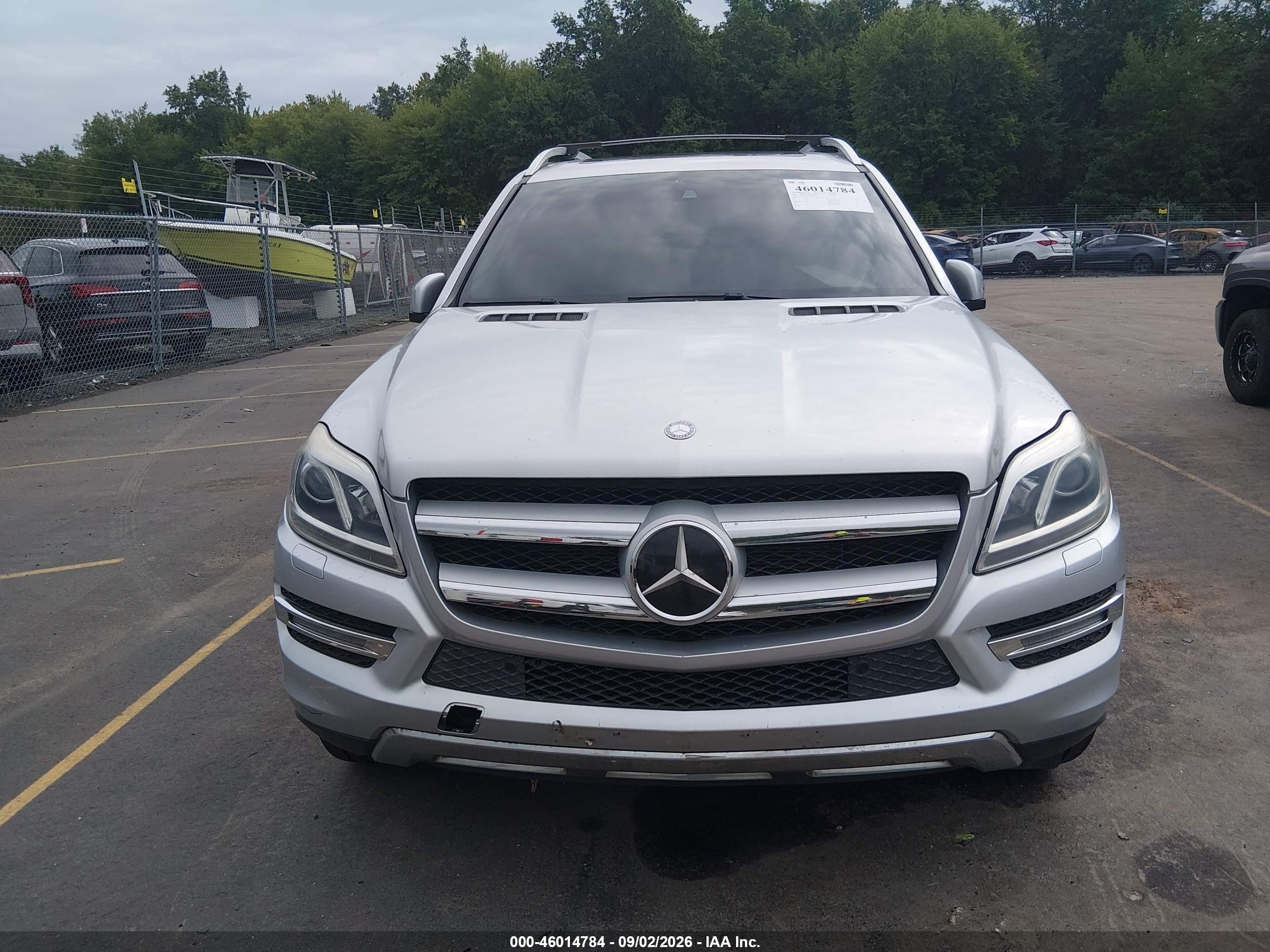 2015 Mercedes-benz Gl 450 4matic Silver vin: 4JGDF6EEXFA460403