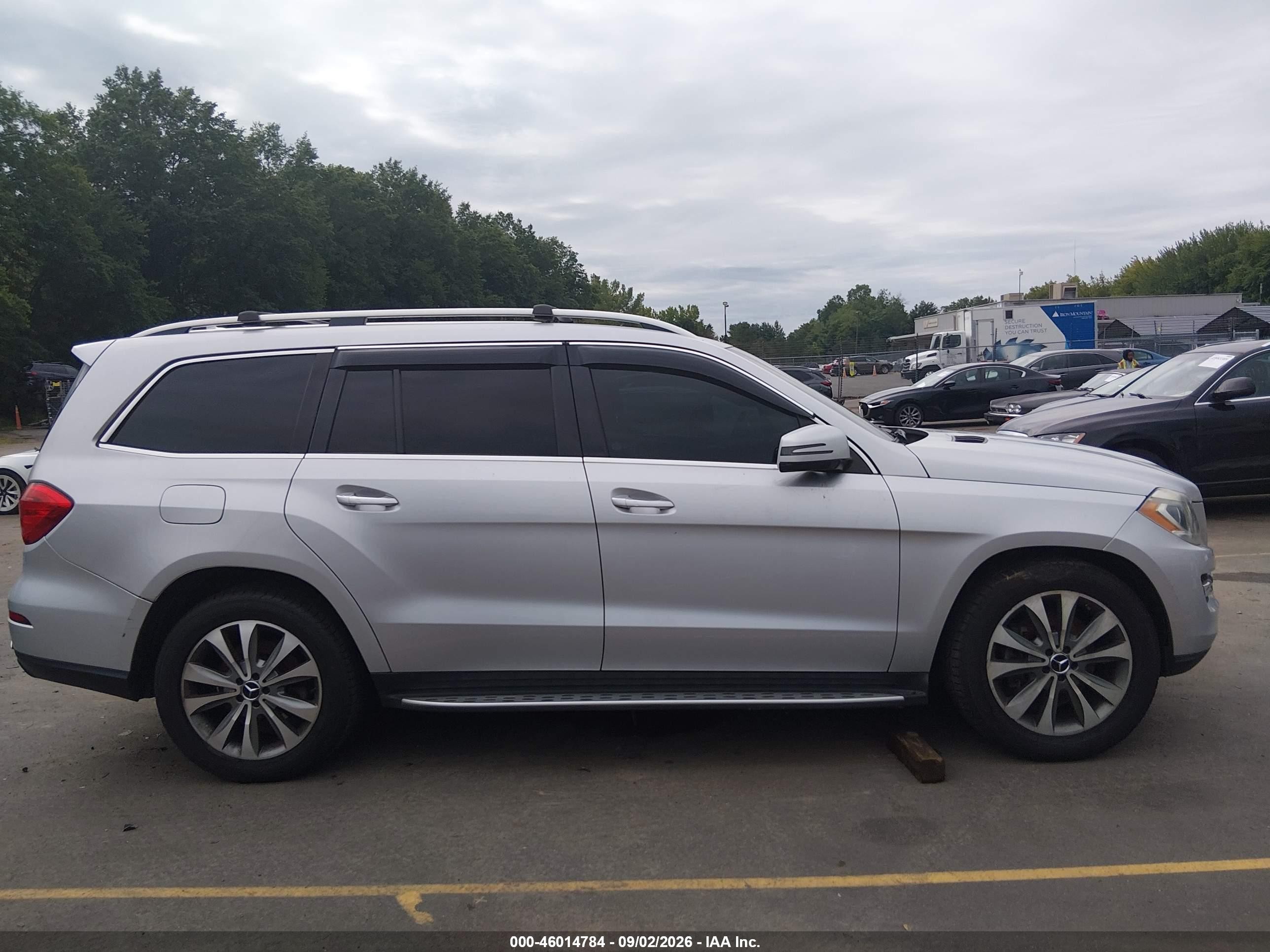 2015 Mercedes-benz Gl 450 4matic Silver vin: 4JGDF6EEXFA460403