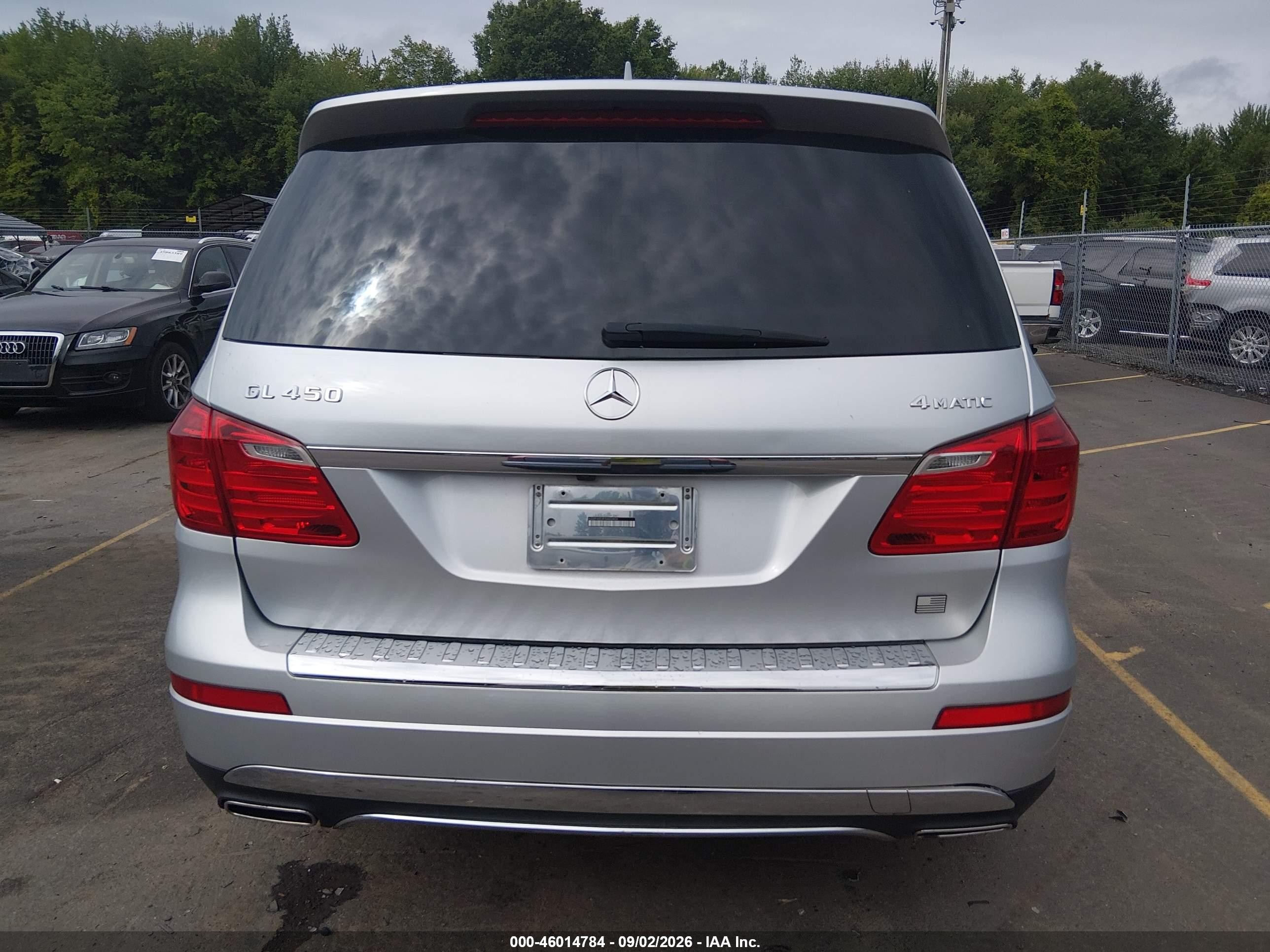 2015 Mercedes-benz Gl 450 4matic Silver vin: 4JGDF6EEXFA460403