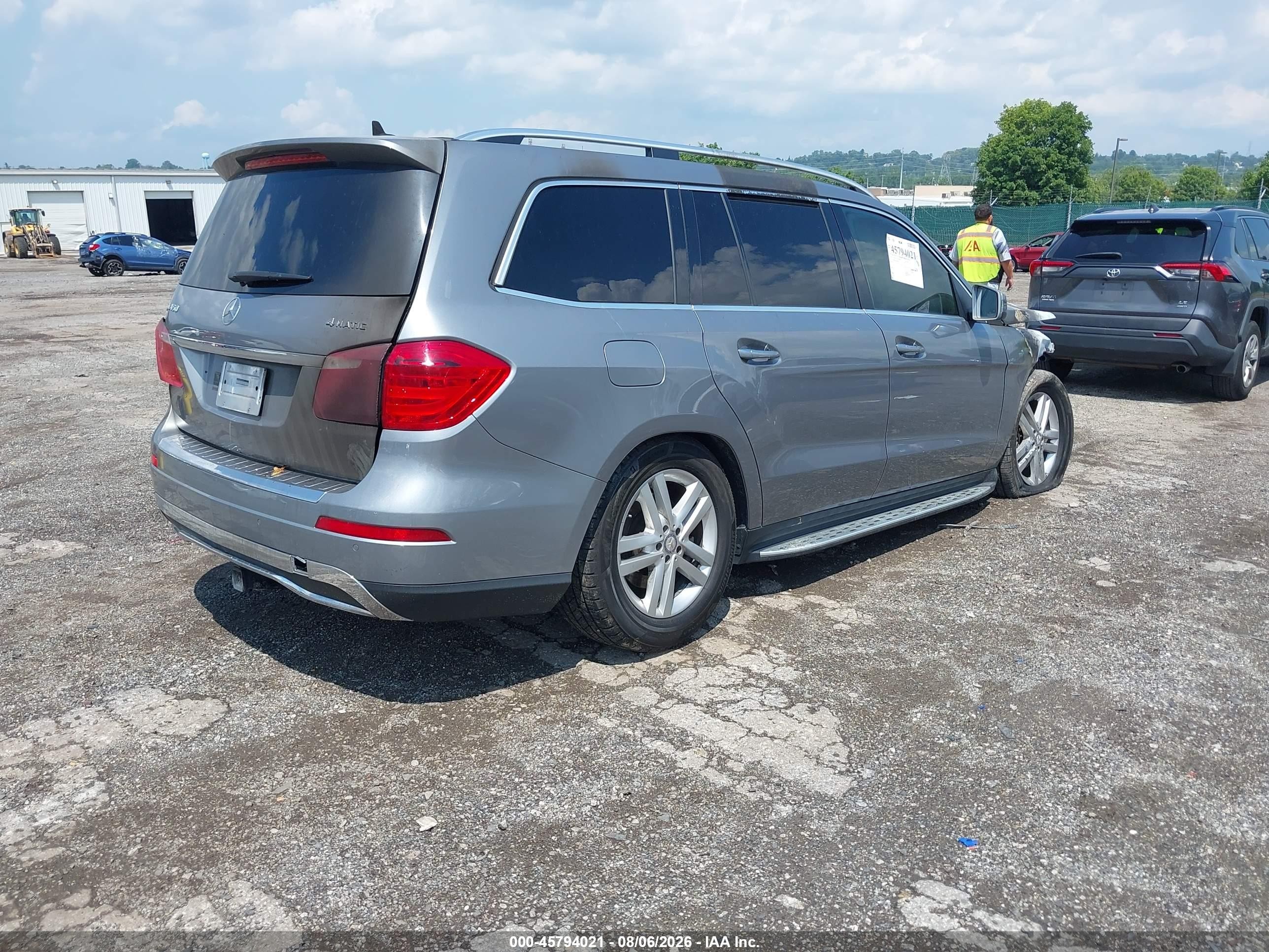 2015 Mercedes-benz Gl 450 4matic Gray vin: 4JGDF6EEXFA466279