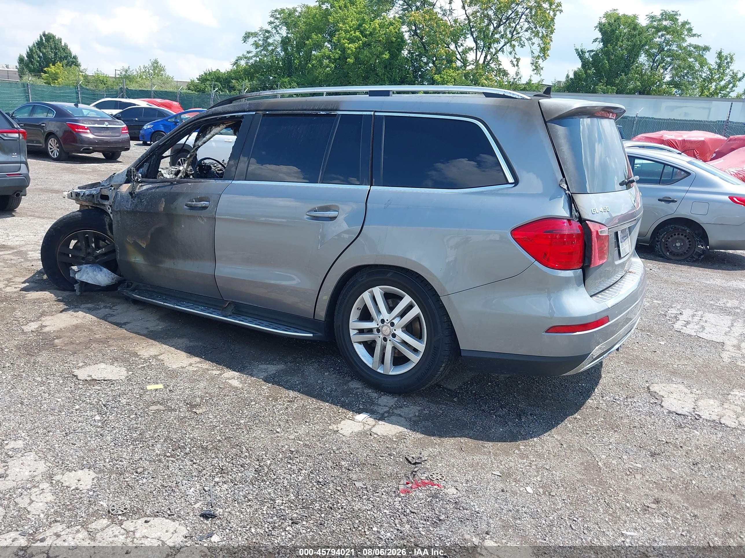 2015 Mercedes-benz Gl 450 4matic Gray vin: 4JGDF6EEXFA466279