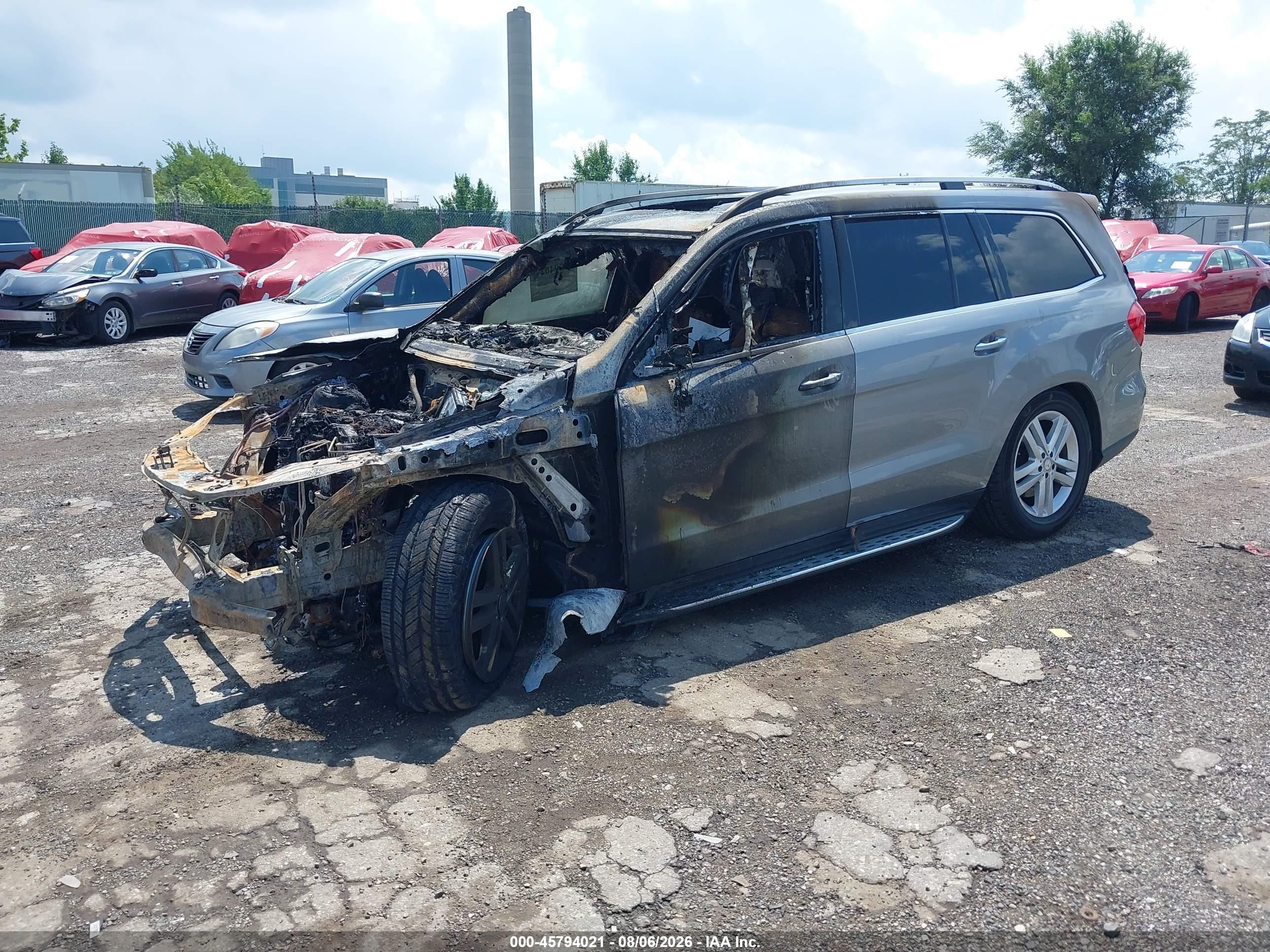 2015 Mercedes-benz Gl 450 4matic Gray vin: 4JGDF6EEXFA466279