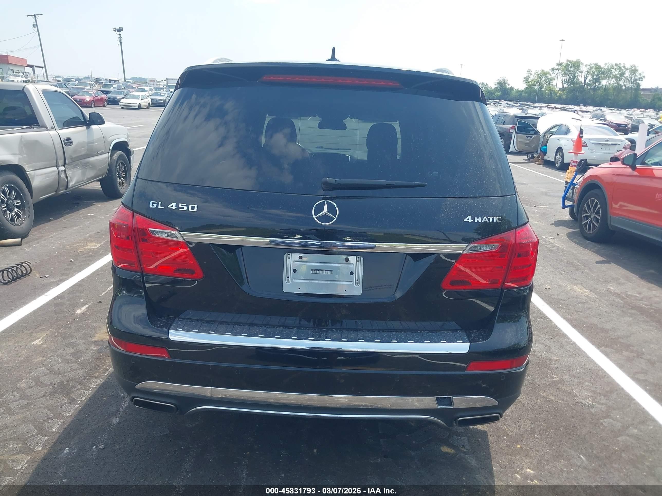 2015 Mercedes-benz Gl 450 4matic Black vin: 4JGDF6EEXFA485334