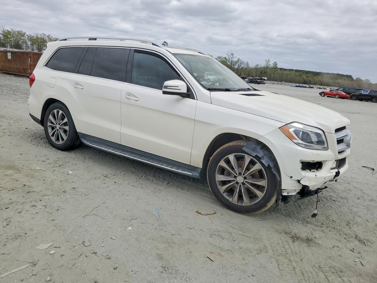 2015 Mercedes-benz Gl 450 4matic White vin: 4JGDF6EEXFA517523