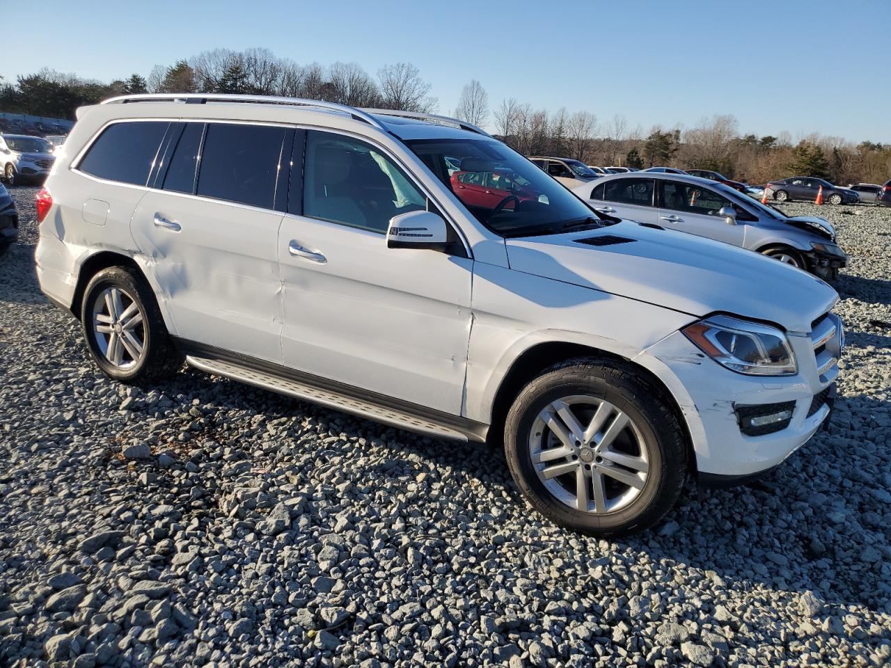 2015 Mercedes-benz Gl 450 4matic White vin: 4JGDF6EEXFA585532