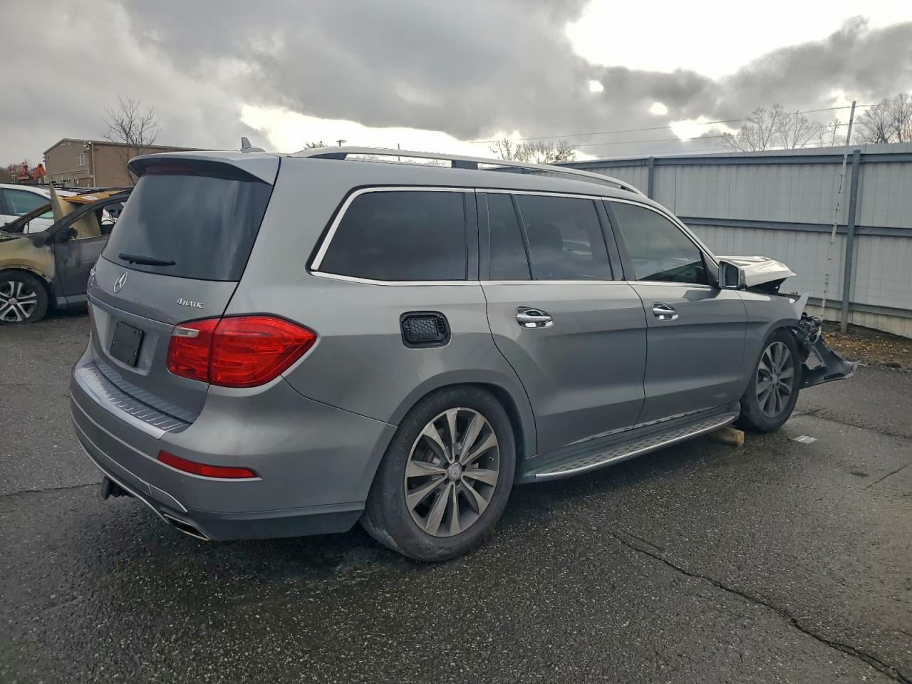 2015 Mercedes-benz Gl 450 4matic Gray vin: 4JGDF6EEXFA609599