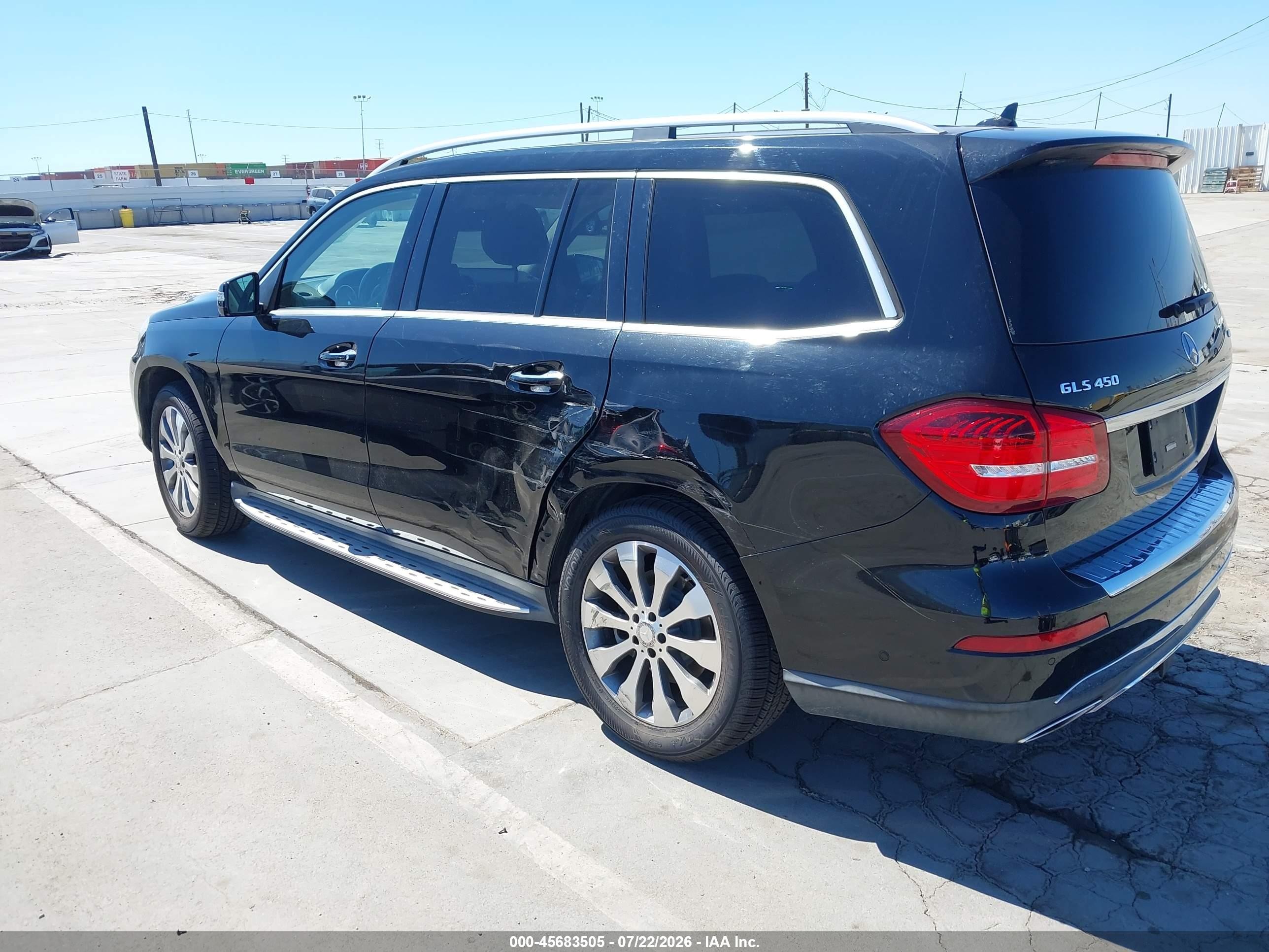 2017 Mercedes-benz Gls 450 4matic Black vin: 4JGDF6EEXHA891231