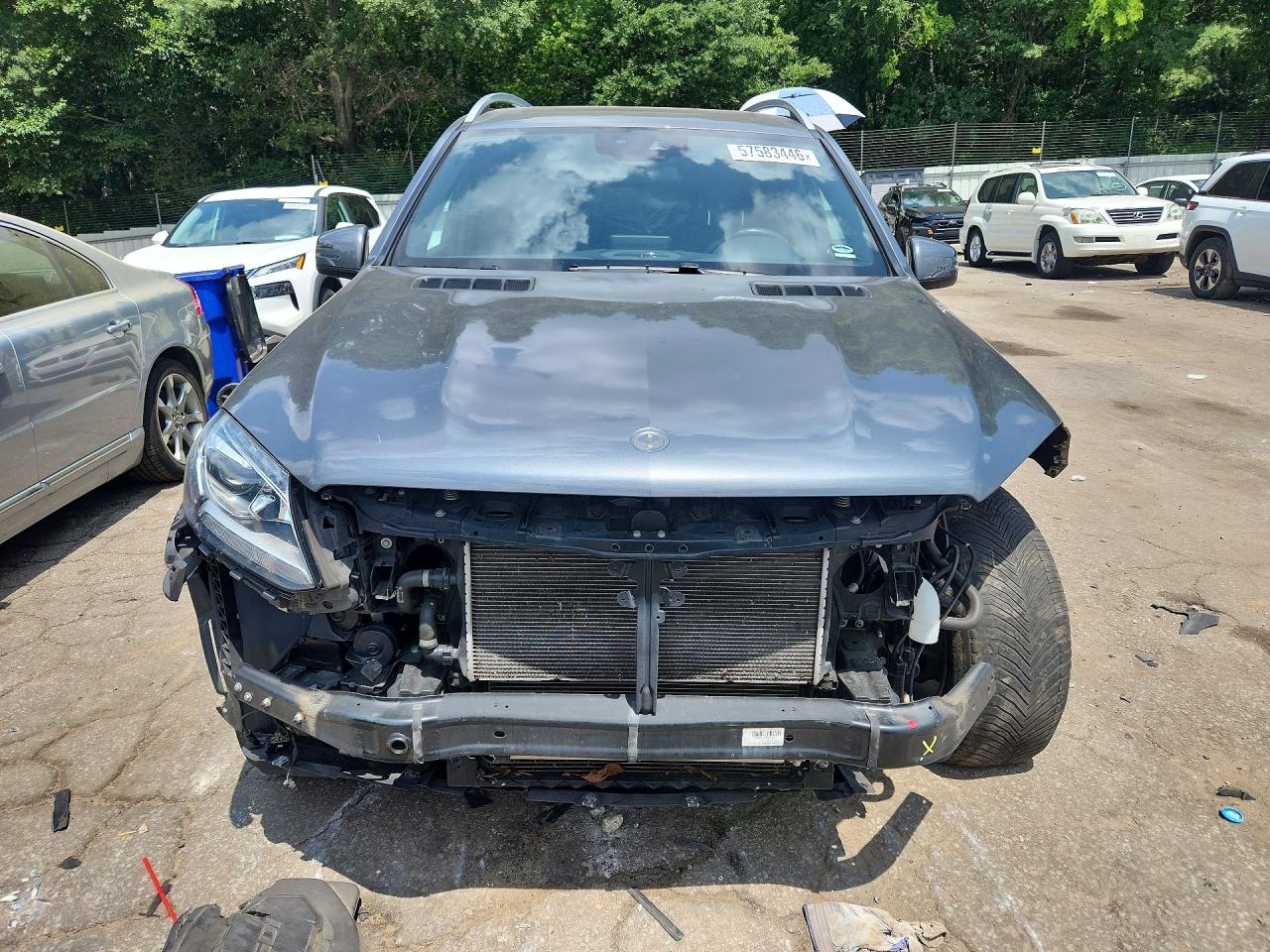 2018 Mercedes-benz Gls 450 4matic Gray vin: 4JGDF6EEXJB164350