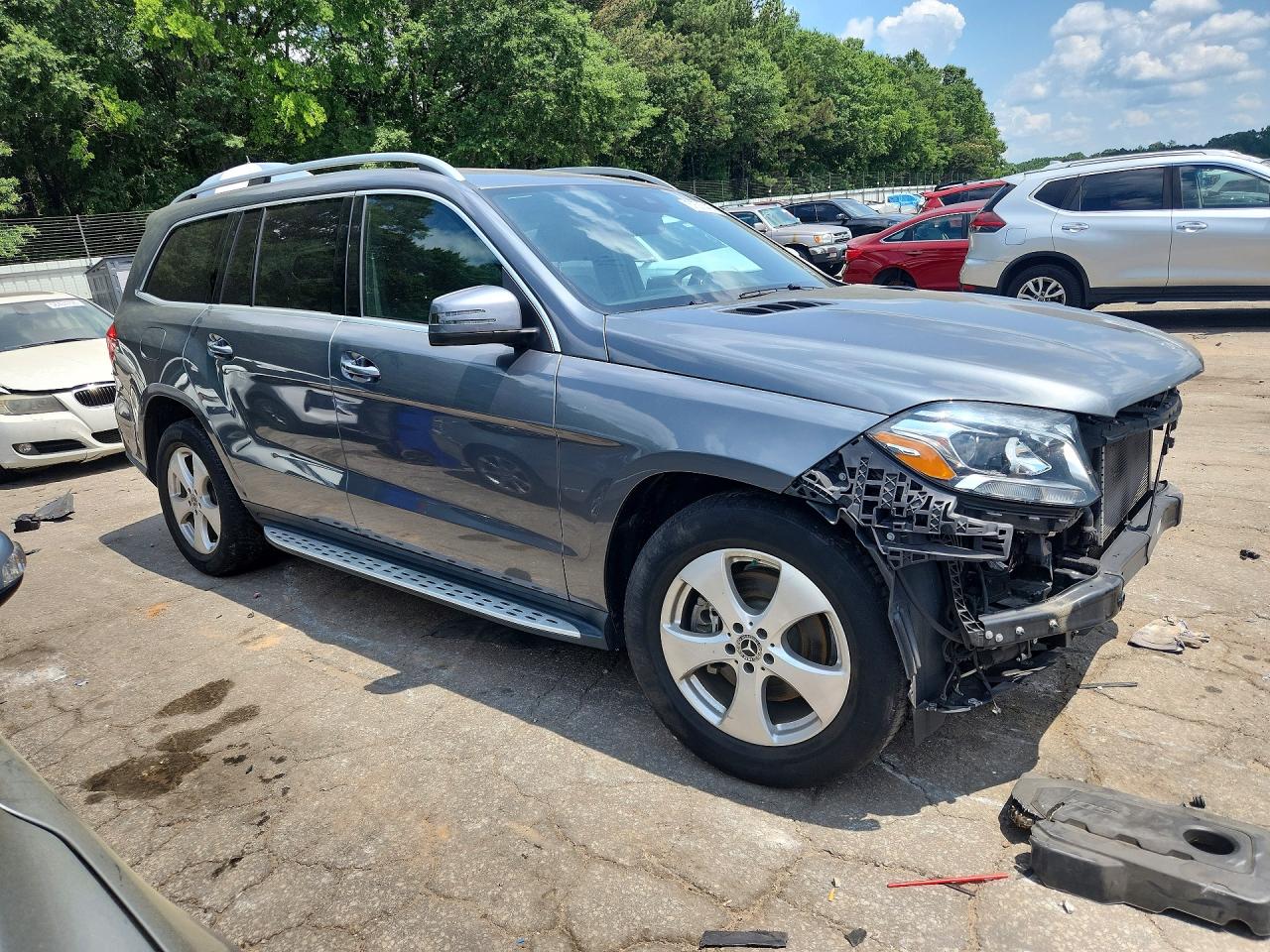 2018 Mercedes-benz Gls 450 4matic Gray vin: 4JGDF6EEXJB164350