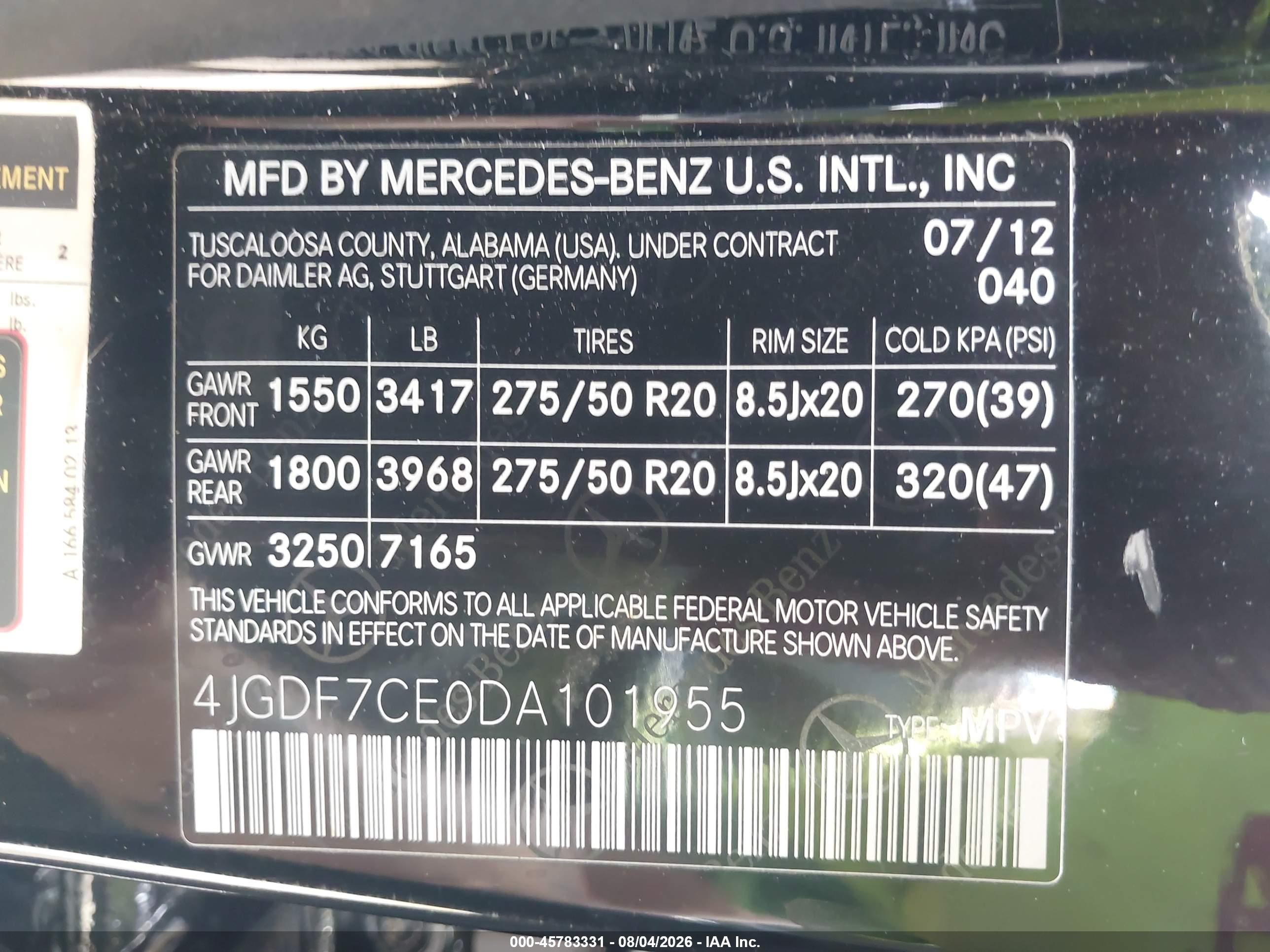 2013 Mercedes-benz Gl 450 4matic Black vin: 4JGDF7CE0DA101955