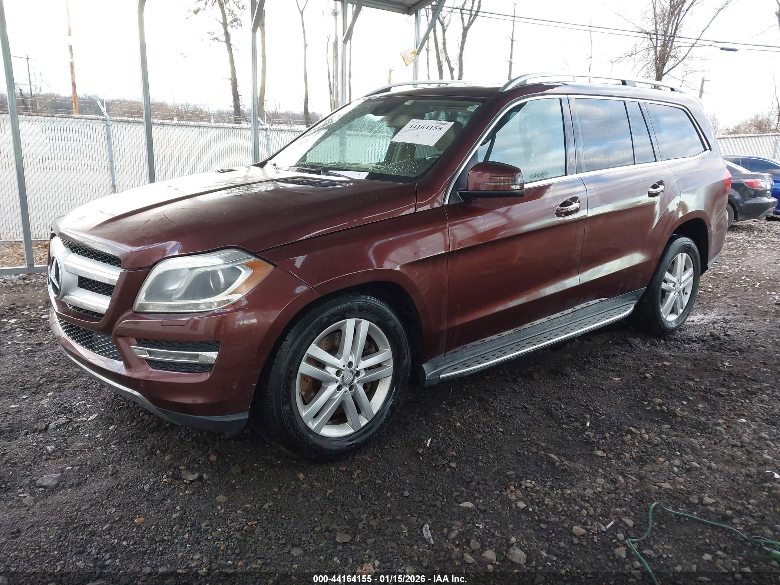 2014 Mercedes-benz Gl 450 4matic Burgundy vin: 4JGDF7CE0EA278765